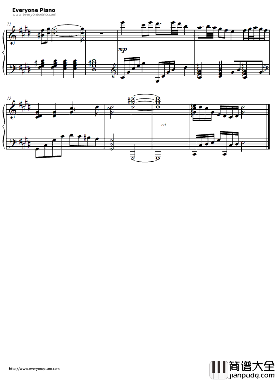 storm钢琴谱_梶浦由记 _舞_乙HiMEZwei主题曲2
