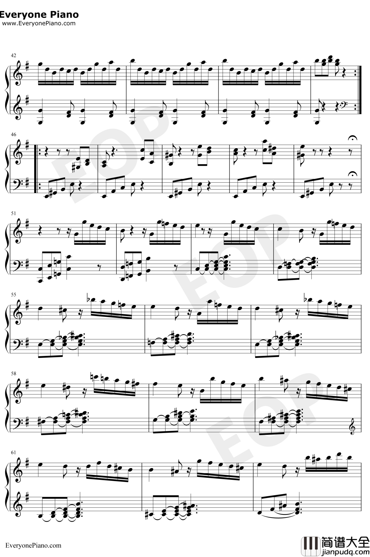 e小调奏鸣曲第一乐章钢琴谱_海顿
