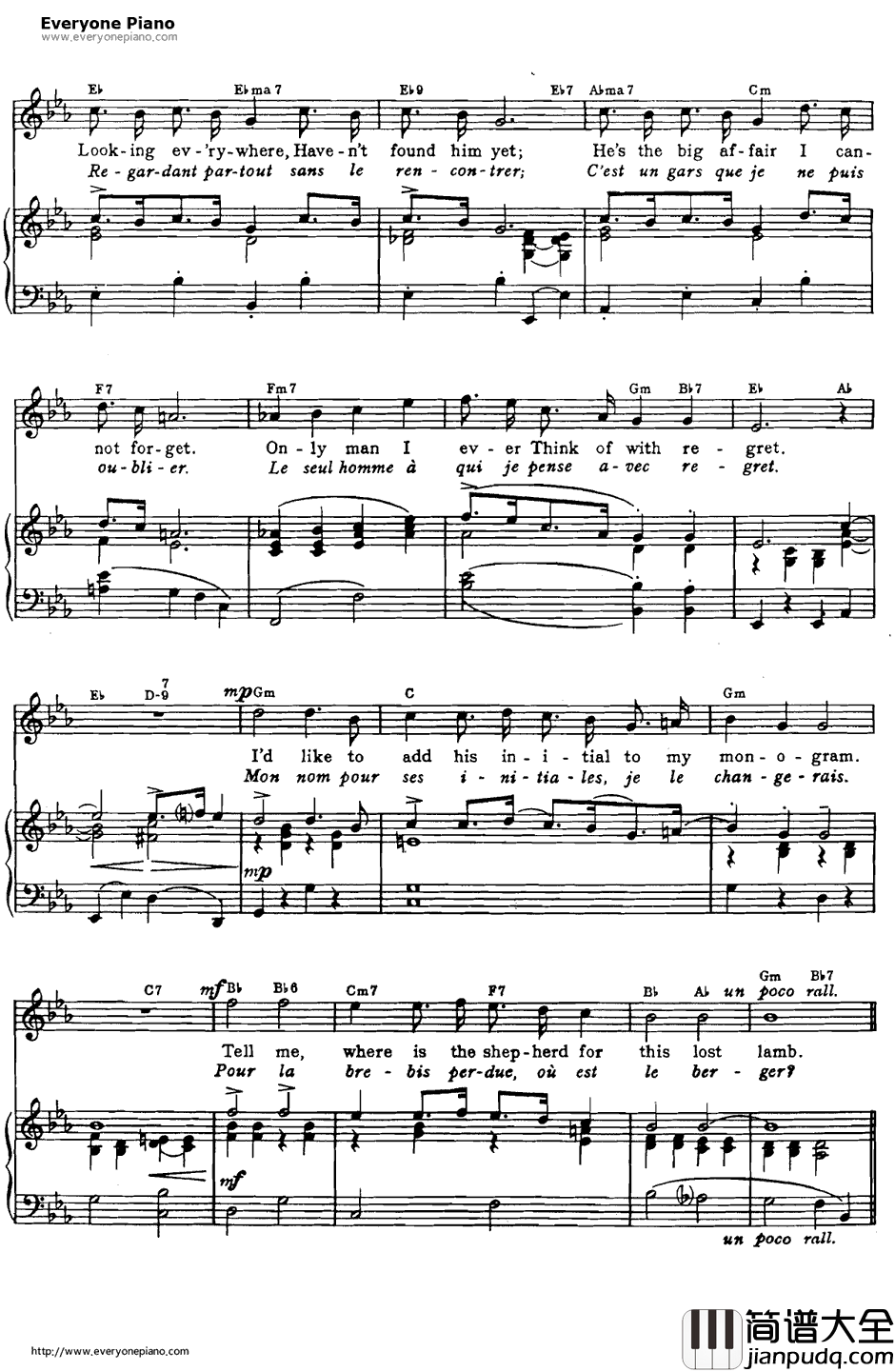 Some_one_to_Watch_Over_Me钢琴谱_GeorgeGershwin
