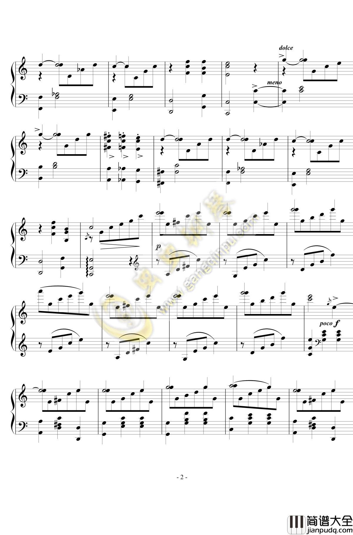 舞曲钢琴谱1_Op.94__No._西贝柳斯