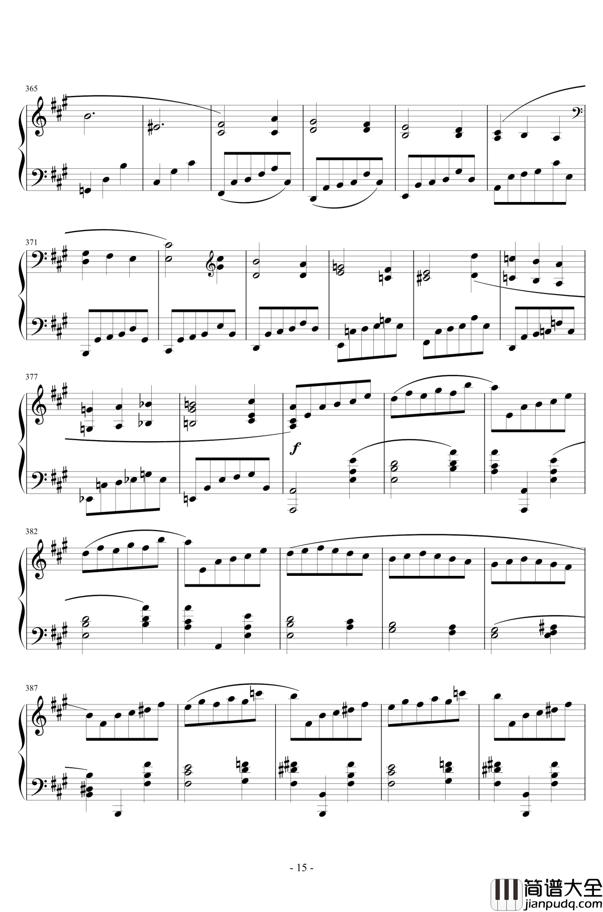 第三乐章钢琴谱_A大调奏鸣曲_清代皇帝