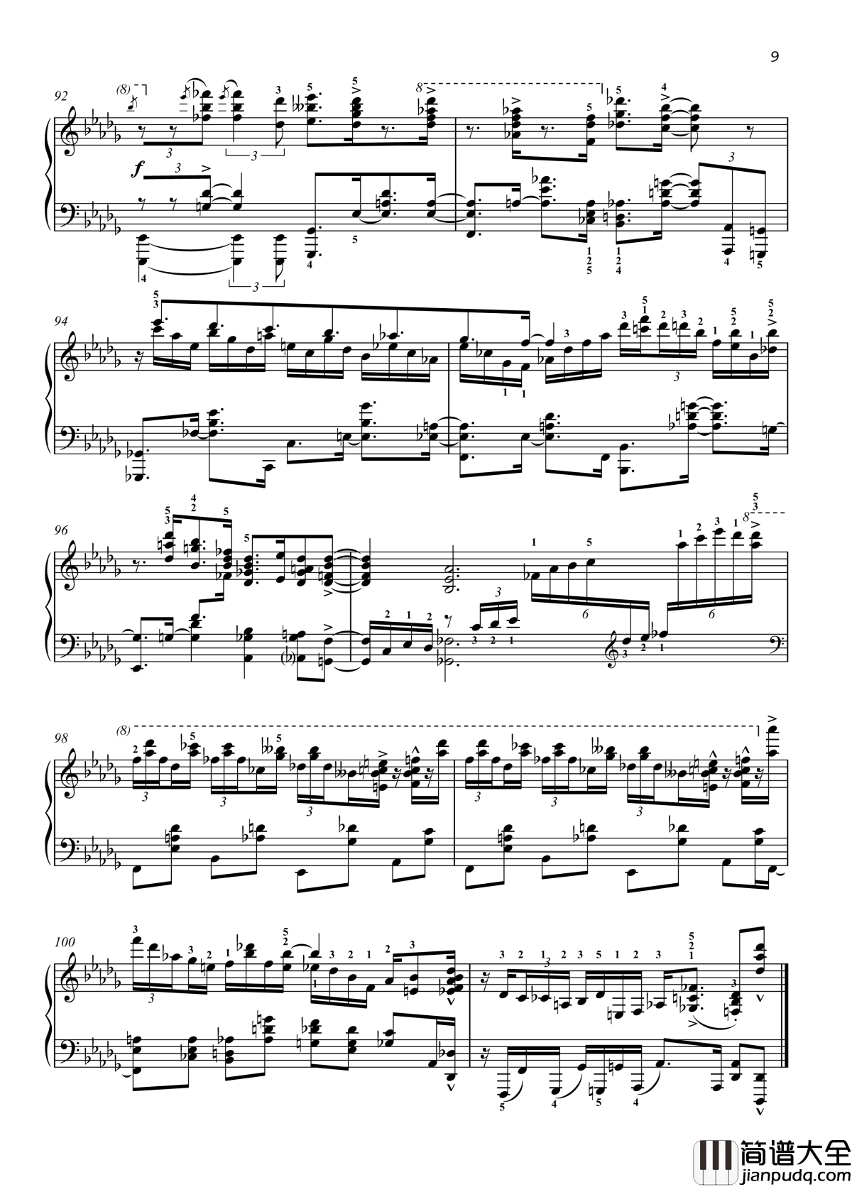 八首音乐会练习曲钢琴谱_Eight_Concert_?tudes_Op_40___No._7._Intermezzo._Allegretto_爵士_尼古拉·凯帕斯汀