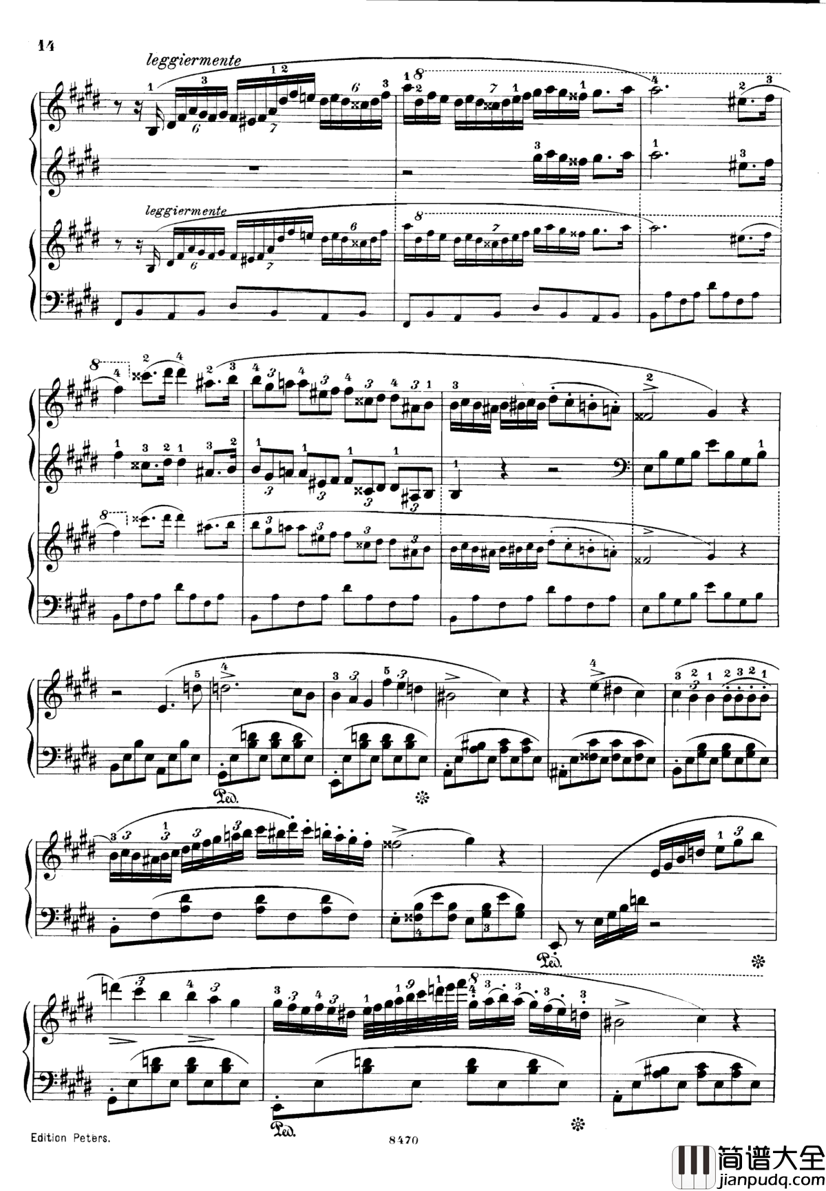 升c小调第三钢琴协奏曲Op.55钢琴谱_克里斯蒂安_里斯