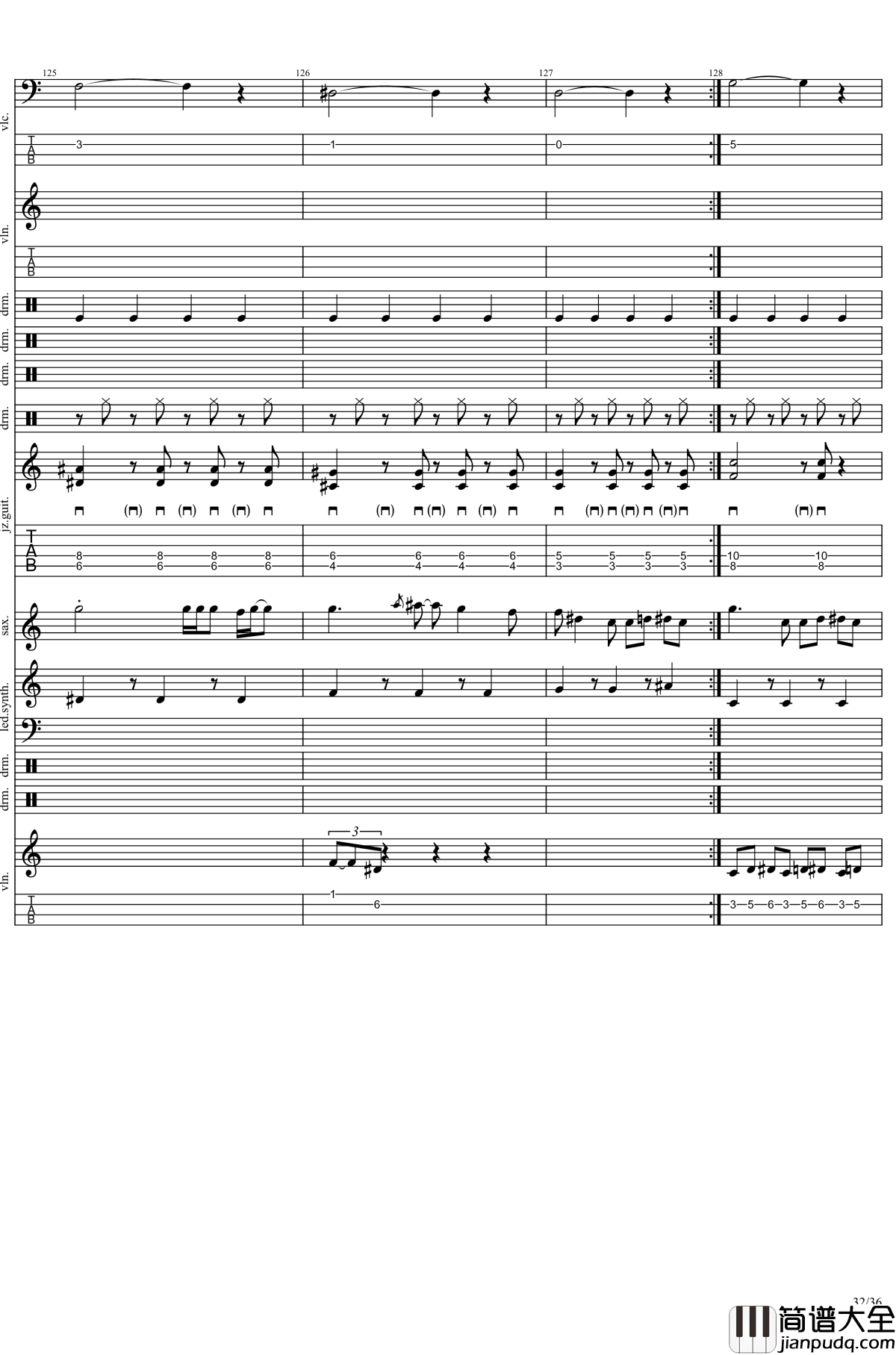 epic_sax_guy钢琴谱_ray_charles_hit_the_road_jack