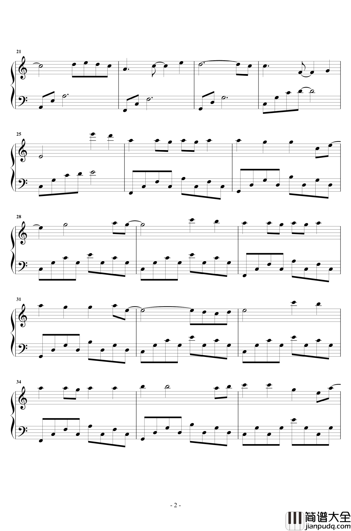 What_Are_Words钢琴谱_简单完美版_Chris_Medina