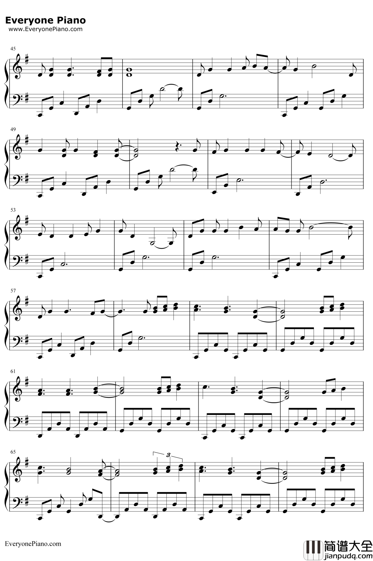 Bless_the_Broken_Road钢琴谱_RascalFlatts