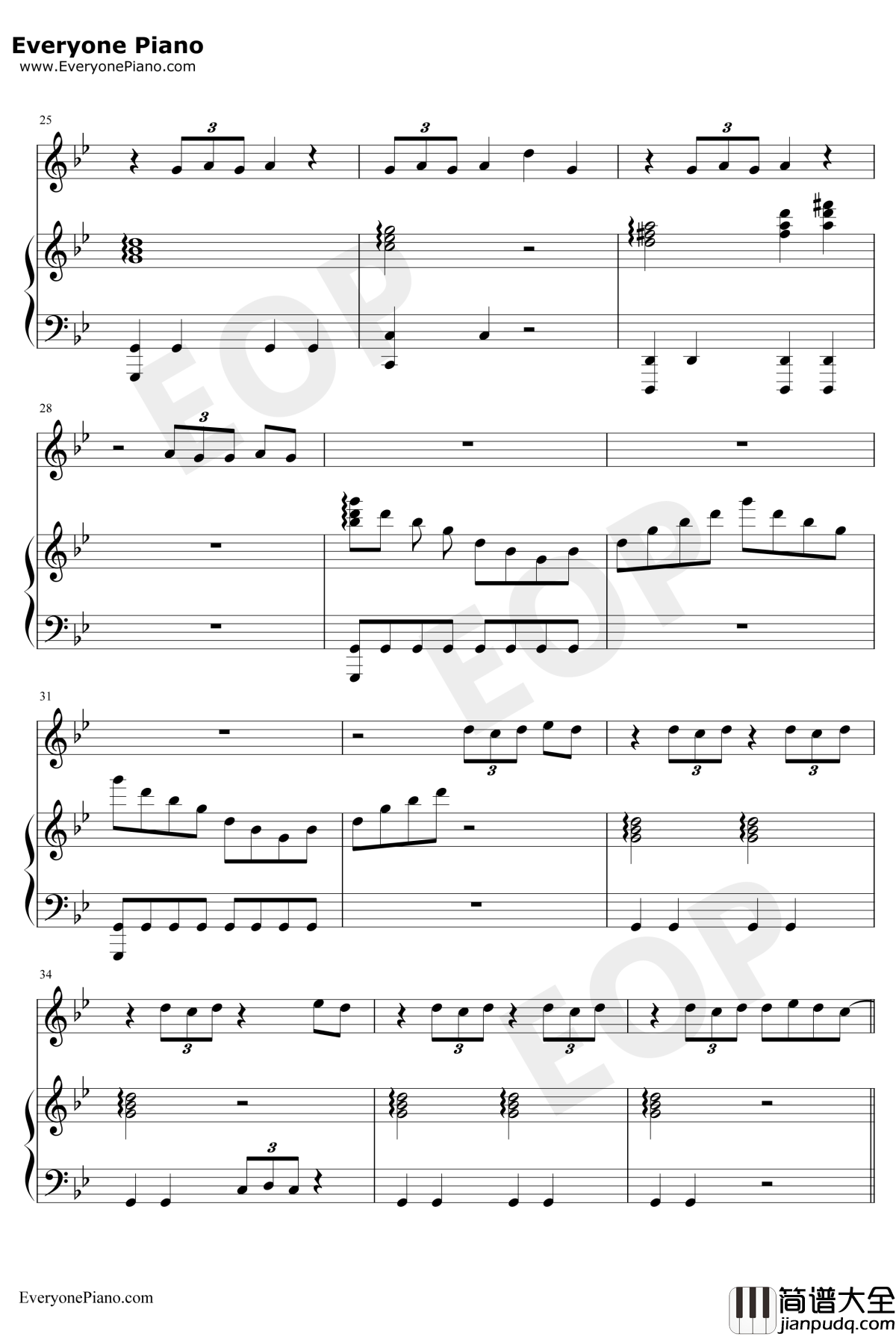 Bury_a_Friend钢琴谱_BillieEilish