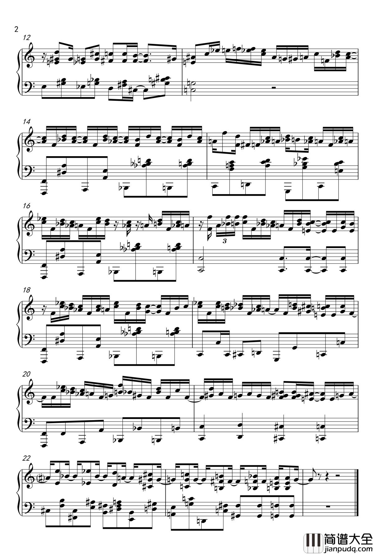 Madness_Solo_No_1钢琴谱_1900_海上钢琴