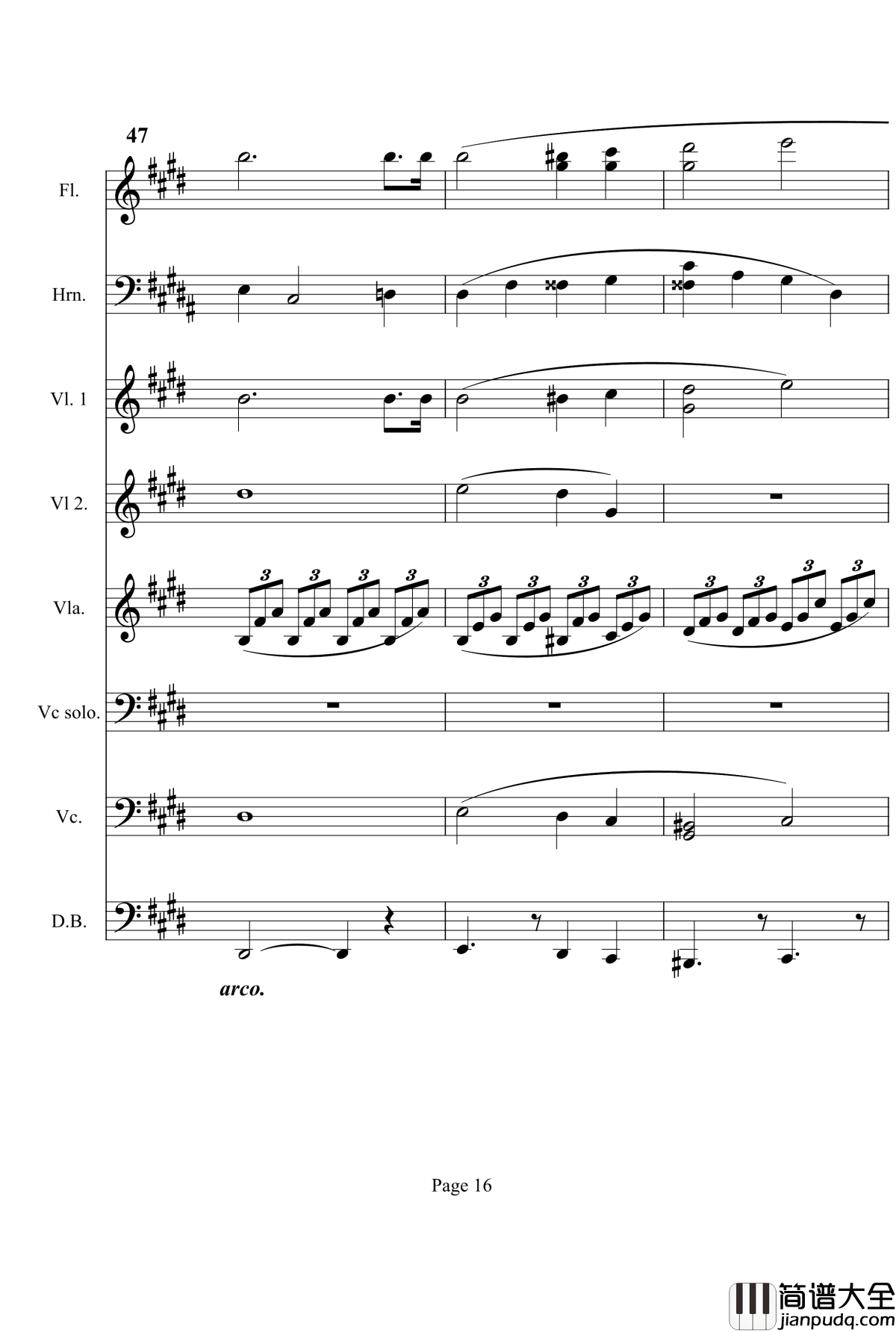 奏鸣曲之交响钢琴谱_第14首_Ⅰ_贝多芬_beethoven
