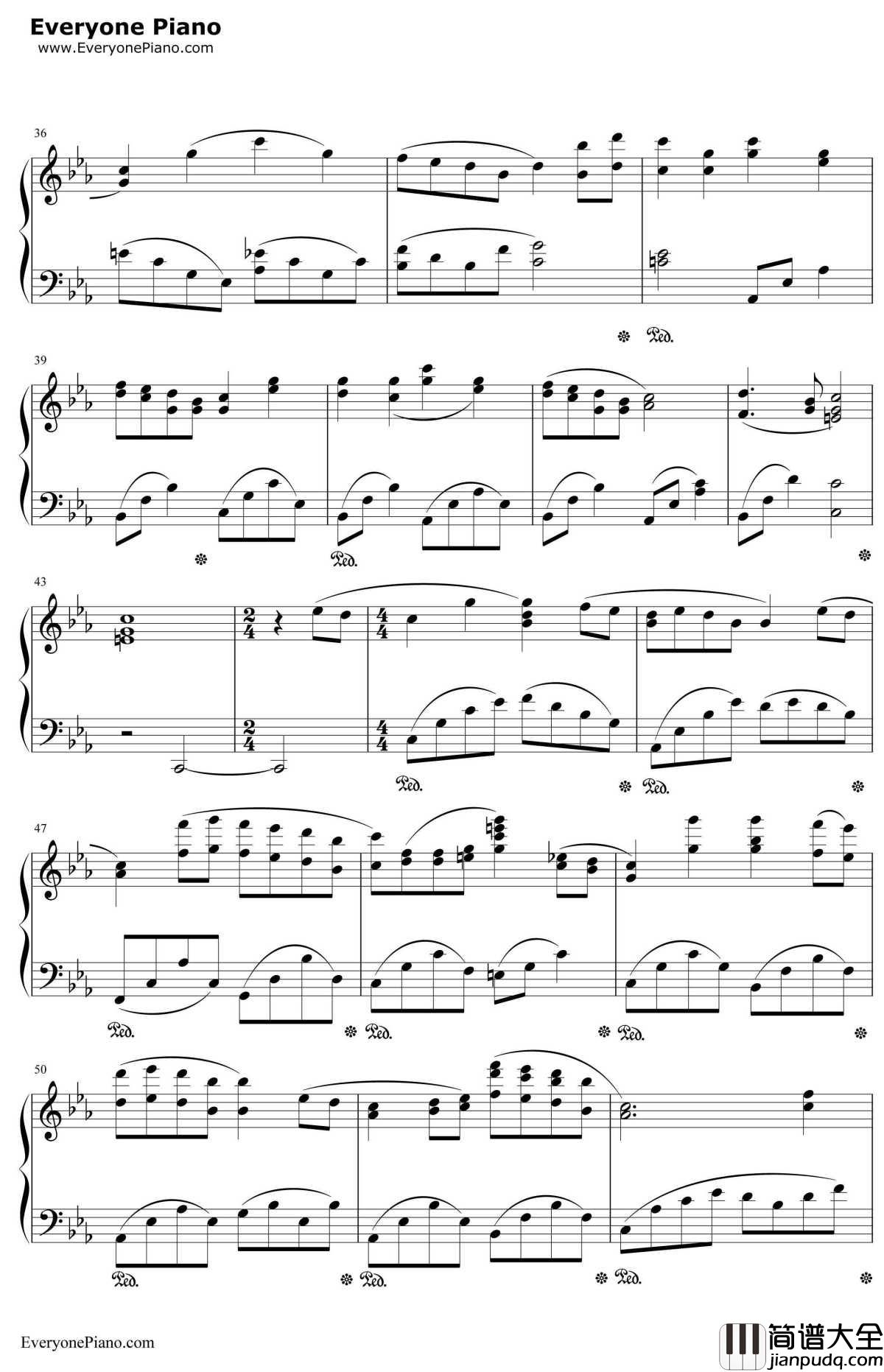 Fairytale钢琴谱_Kalafina_剧场版动画_空之境界_主题曲