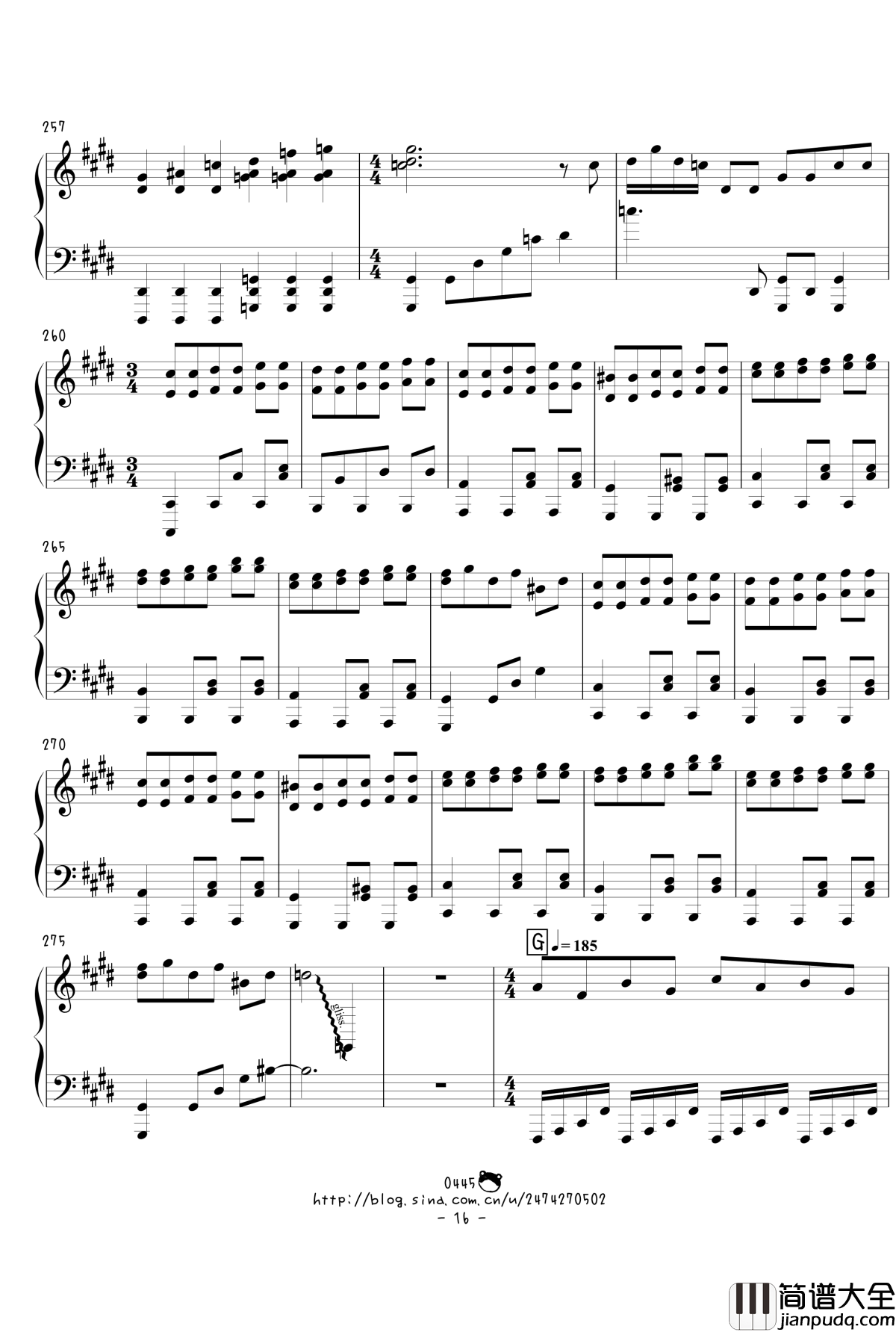 幻想游戏绀东方绀珠传组曲连弹钢琴谱_触手猴_东方project