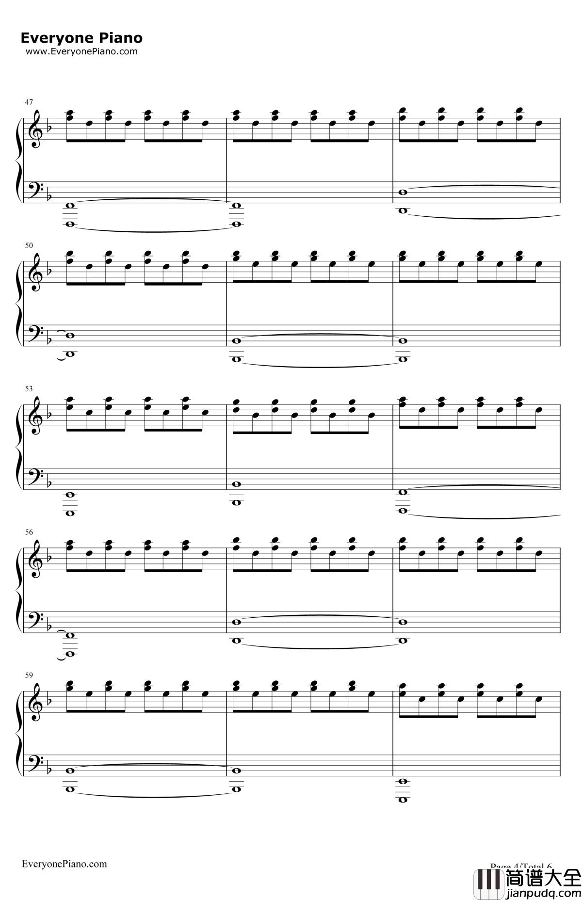YouRuinMe钢琴谱_TheVeronicas_伴奏版