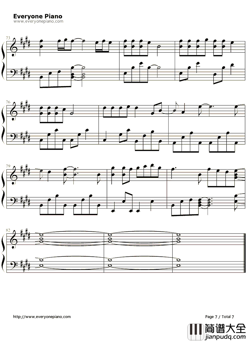 Anyone_Of_Us钢琴谱_葛瑞盖斯(GarethPaulGates)