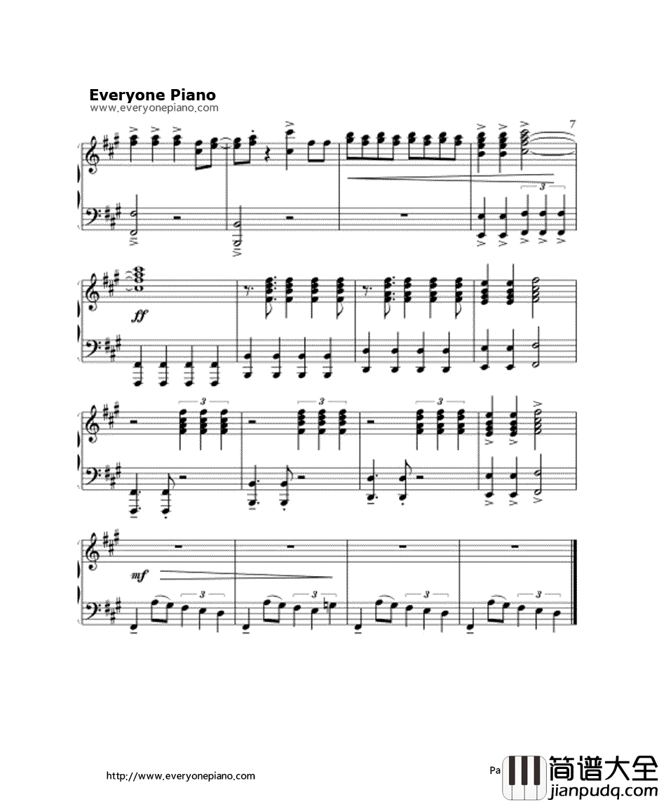 wolf(狼与美女)钢琴谱_EXO