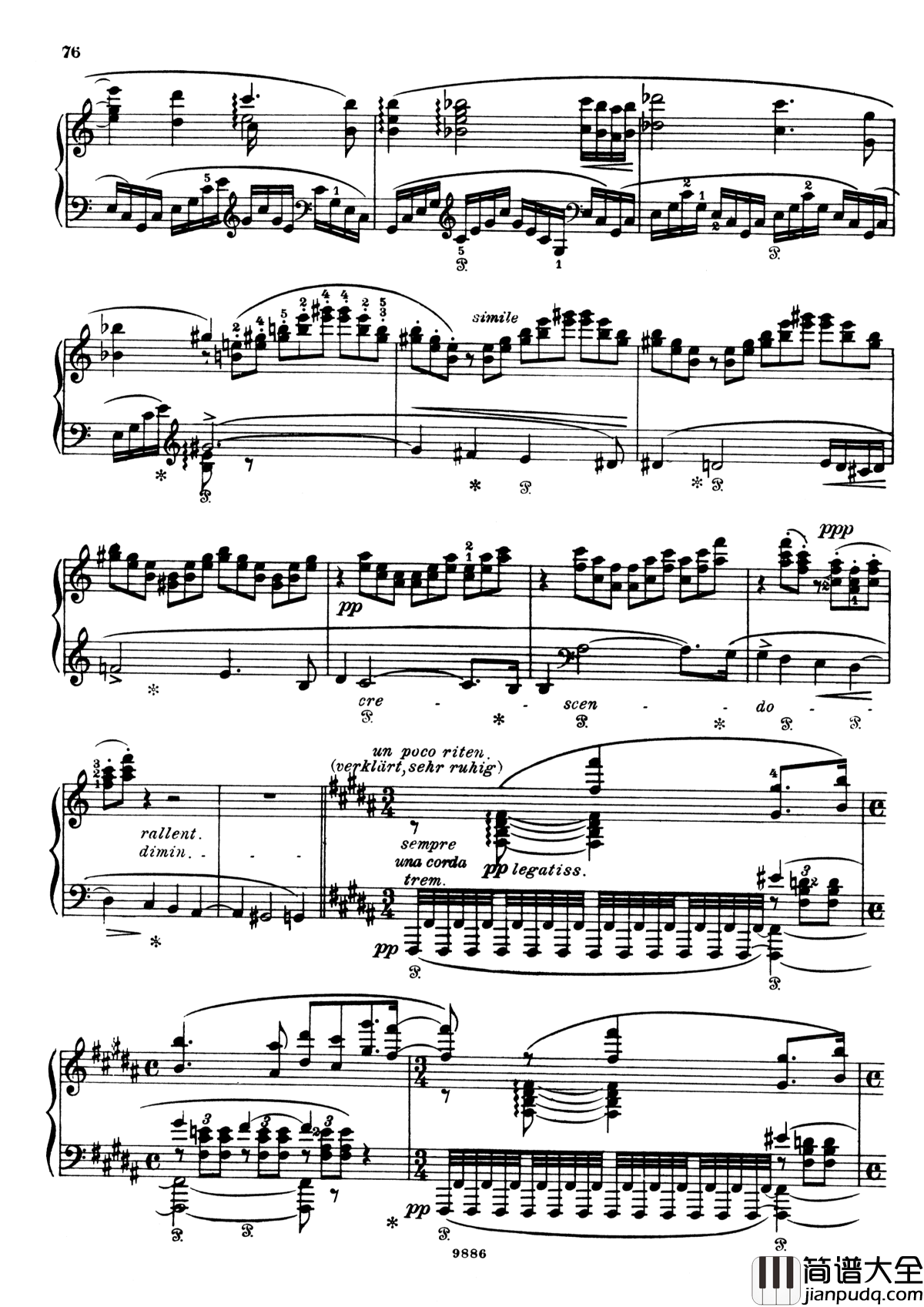浮士德交响曲_S.108_第二乐章钢琴谱_李斯特