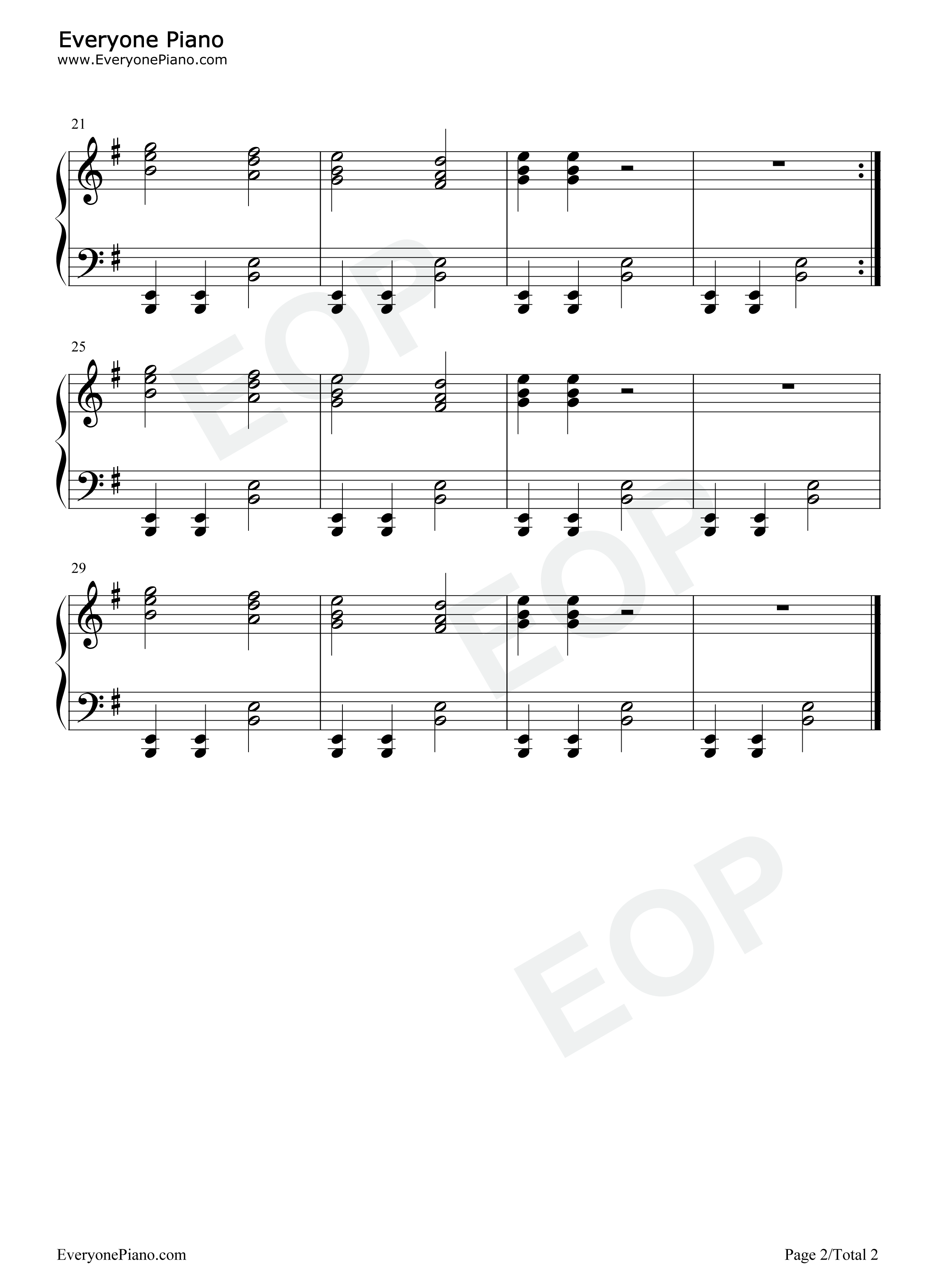 We_Will_Rock_You钢琴谱_皇后乐队_Queen