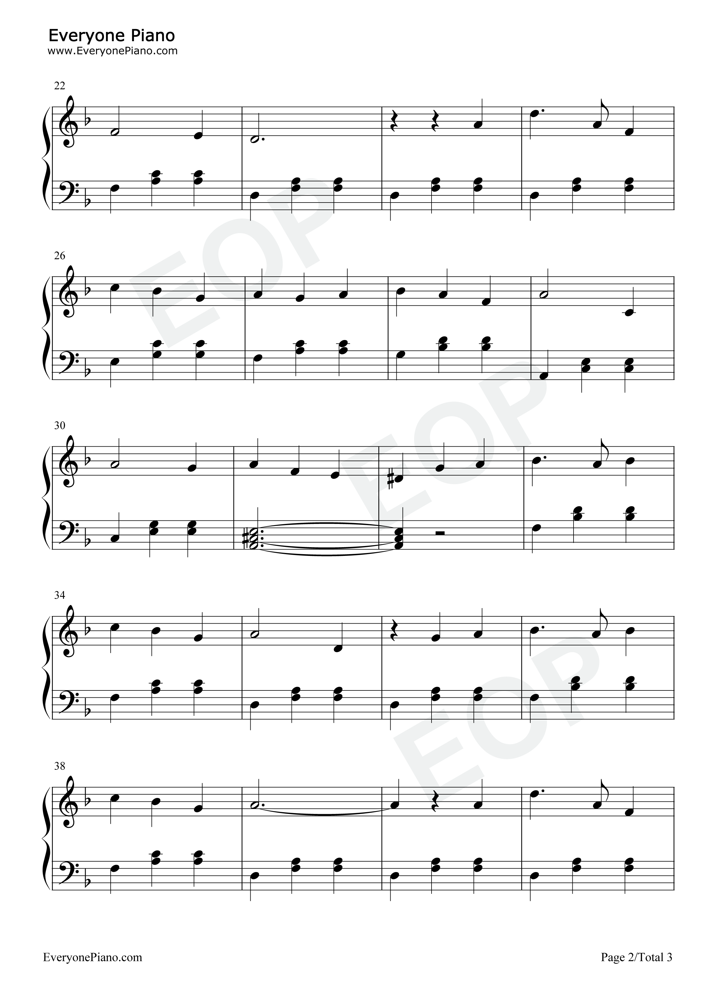 The_Bells_Of_Notre_Dame钢琴谱_Alan_Menken