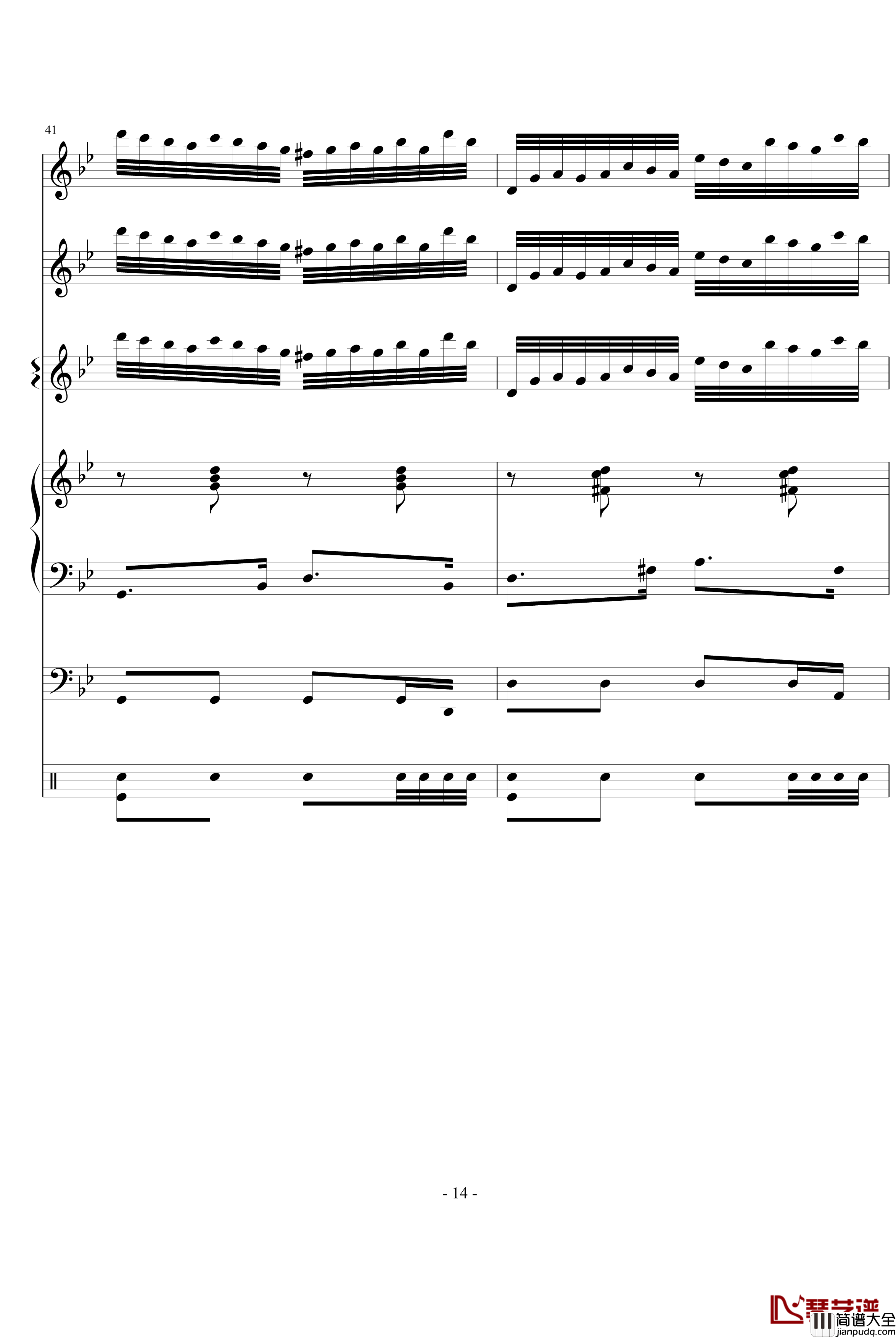 化妆舞会钢琴谱_世界名曲