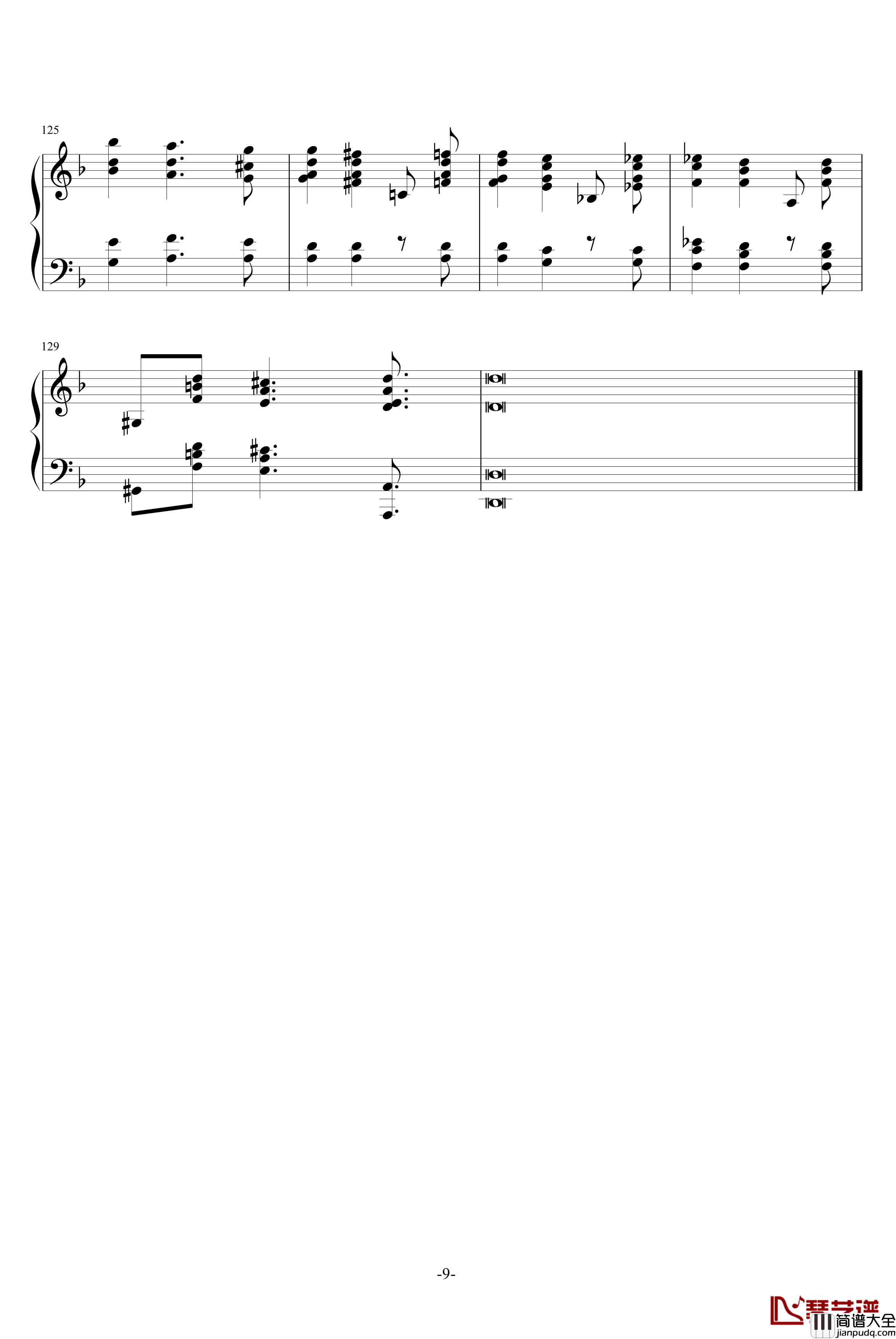 BWV.1004Chaconne改编钢琴谱_巴赫神作_P.E.Bach