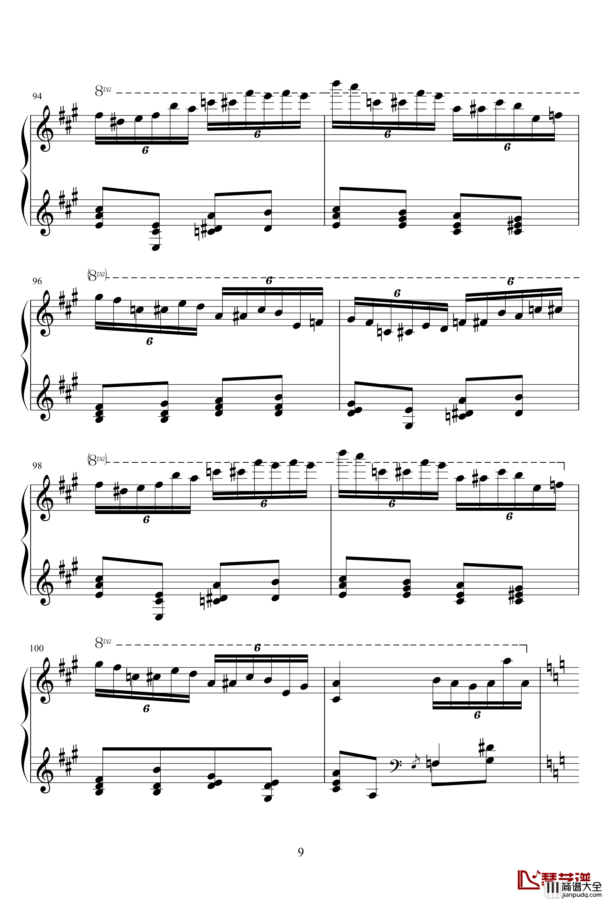 土耳其进行曲钢琴谱_原版_莫扎特_瓦洛多斯