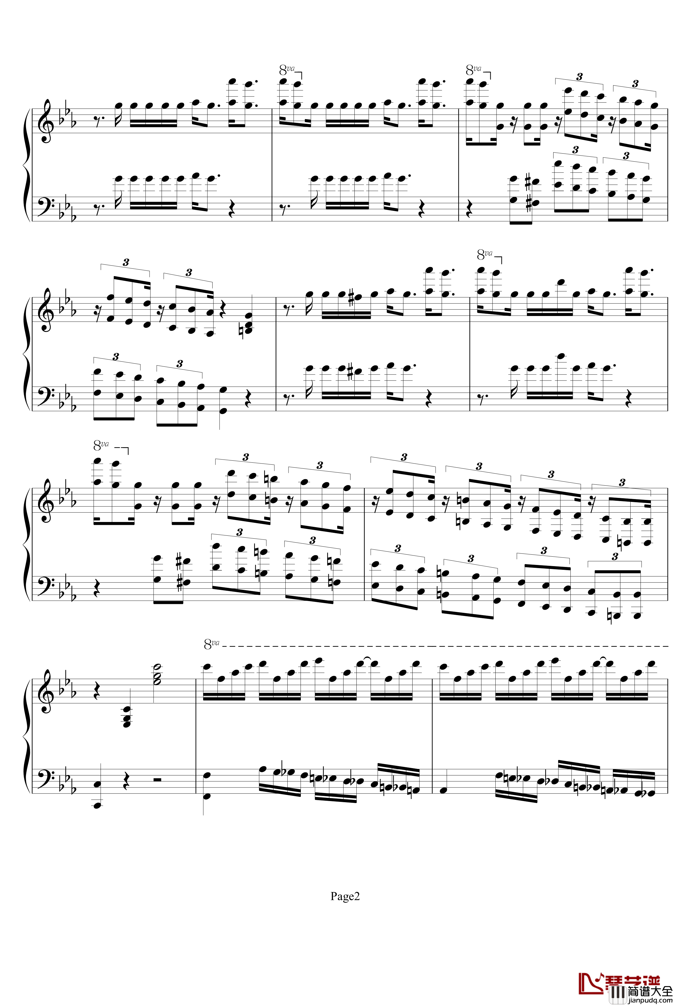 Victory钢琴谱_电音版_马克西姆_Maksim·Mrvica