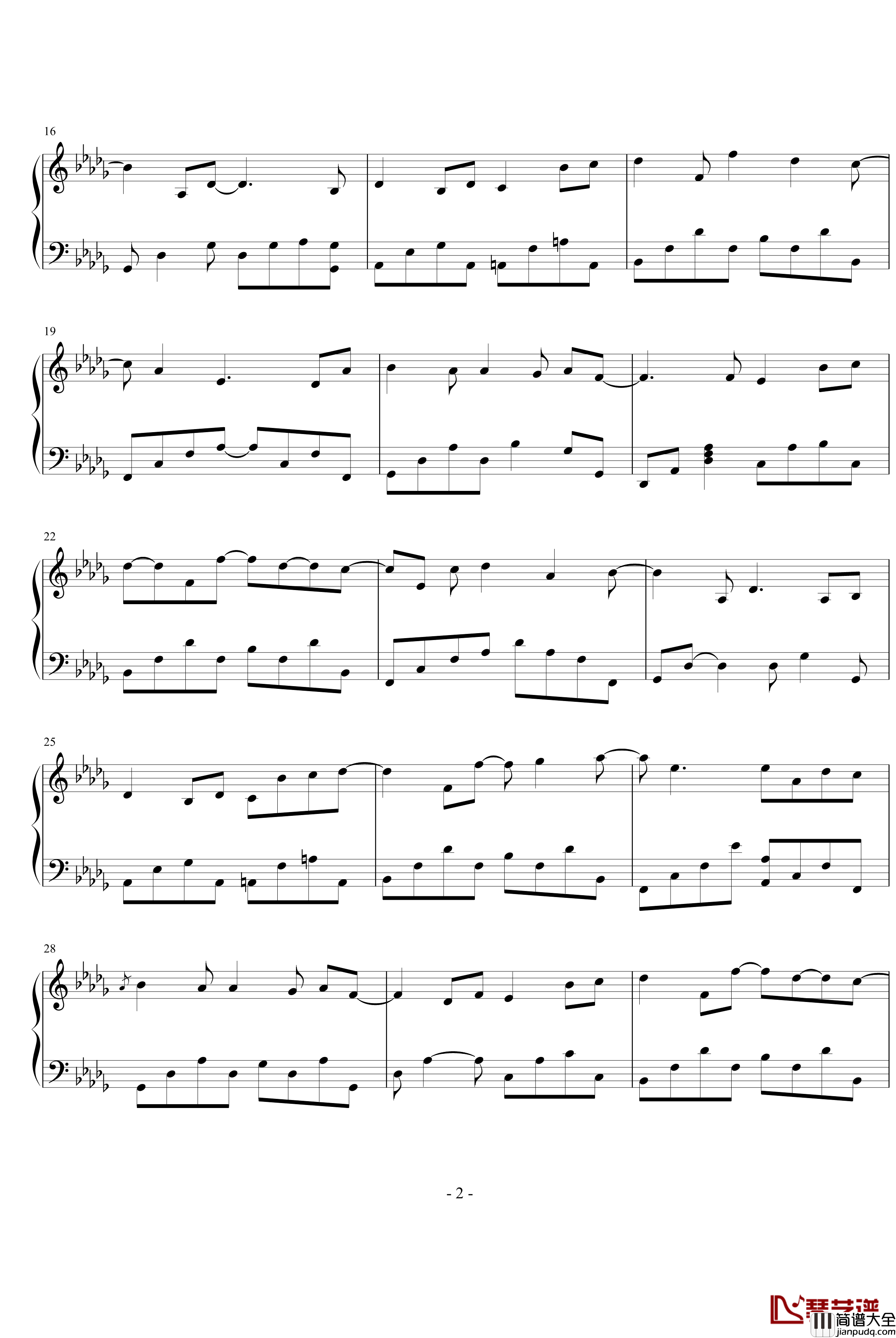 Our_Same_World钢琴谱_Yiruma