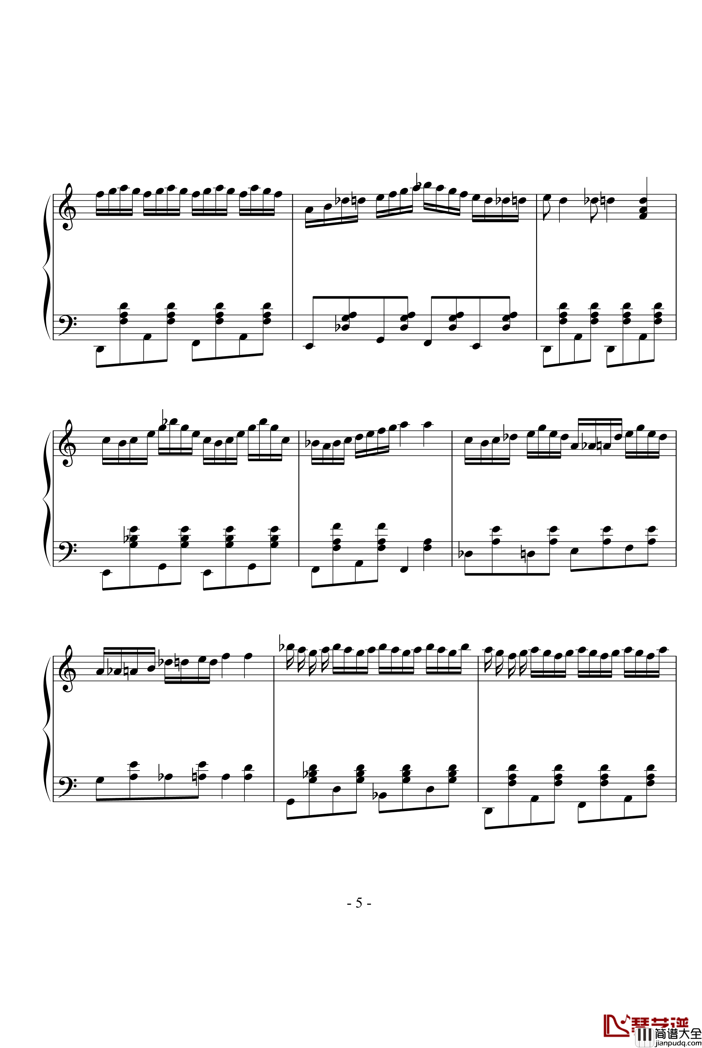 zarda钢琴谱_世界名曲