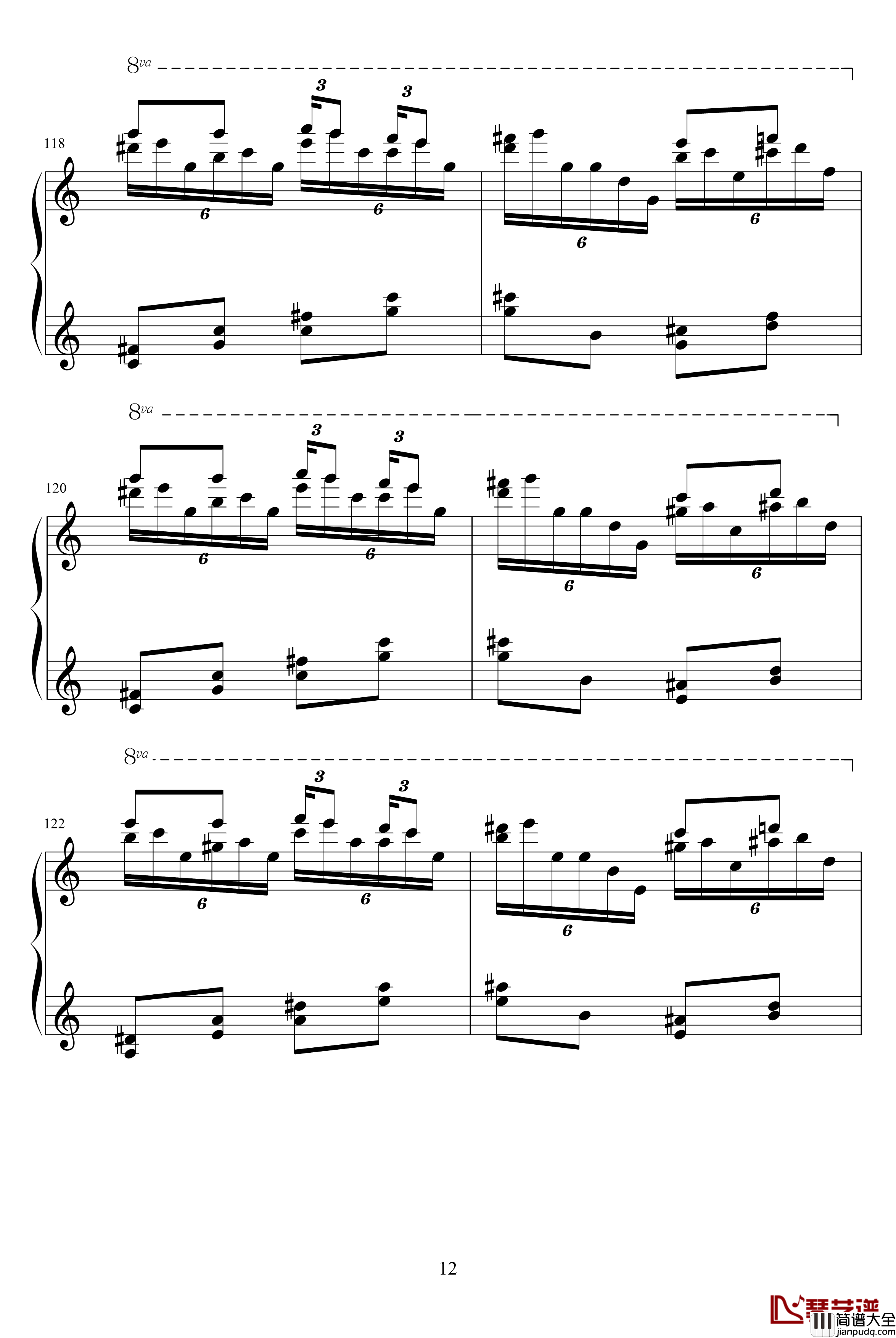 土耳其进行曲钢琴谱_原版_莫扎特_瓦洛多斯