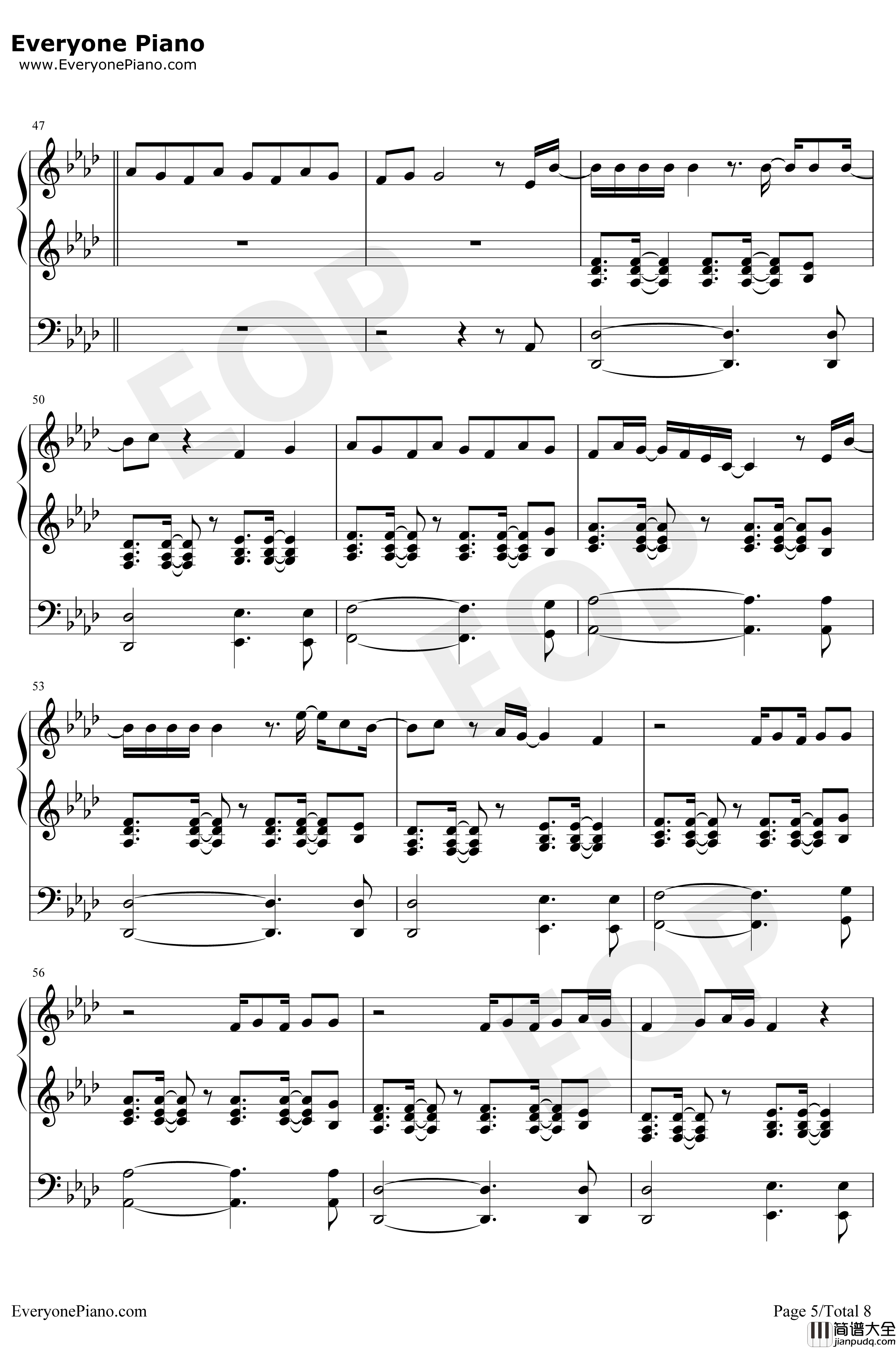 Breathin钢琴谱_ArianaGrande