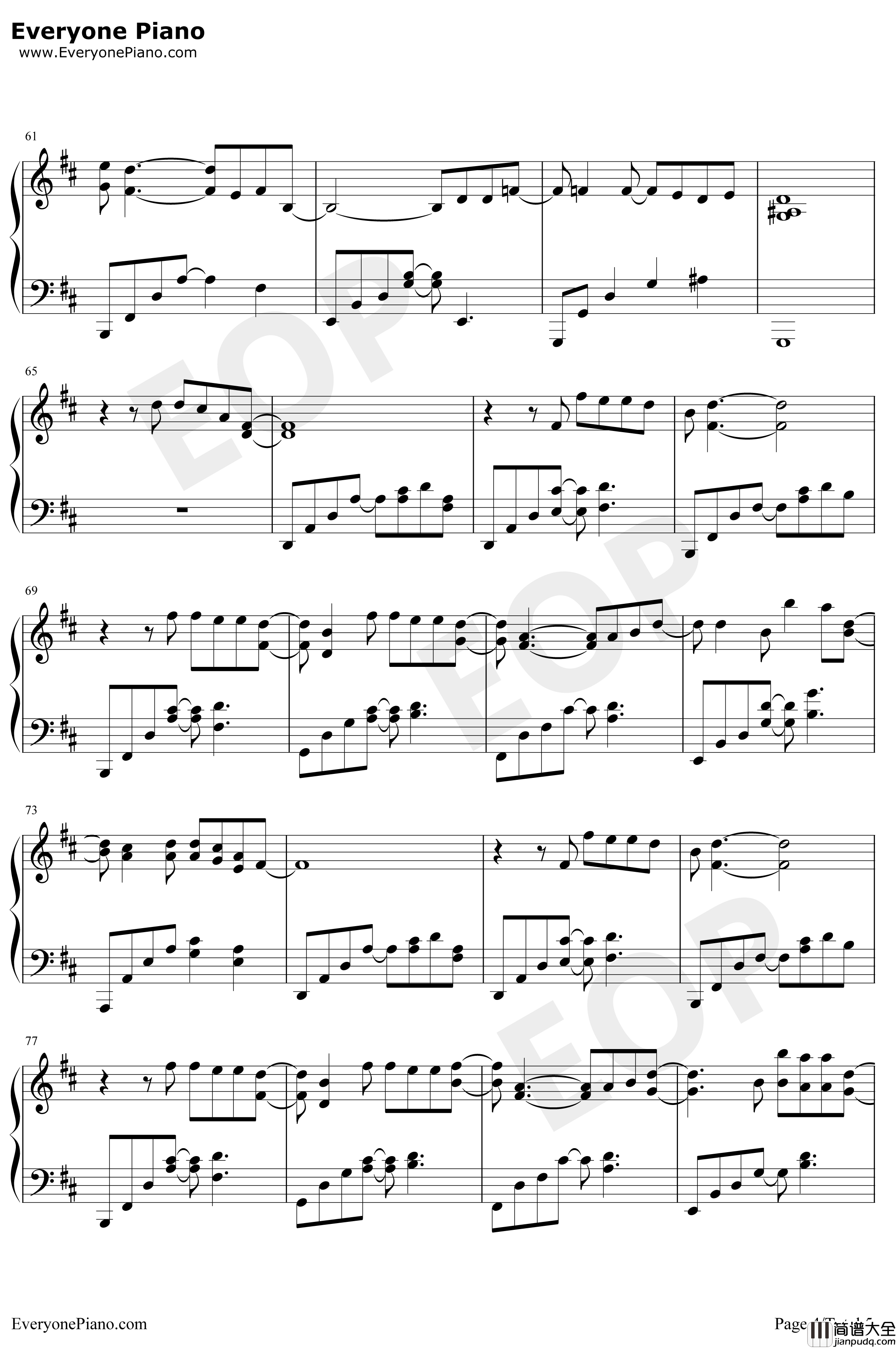 违背的青春钢琴谱_薛之谦_致不易青年主题曲