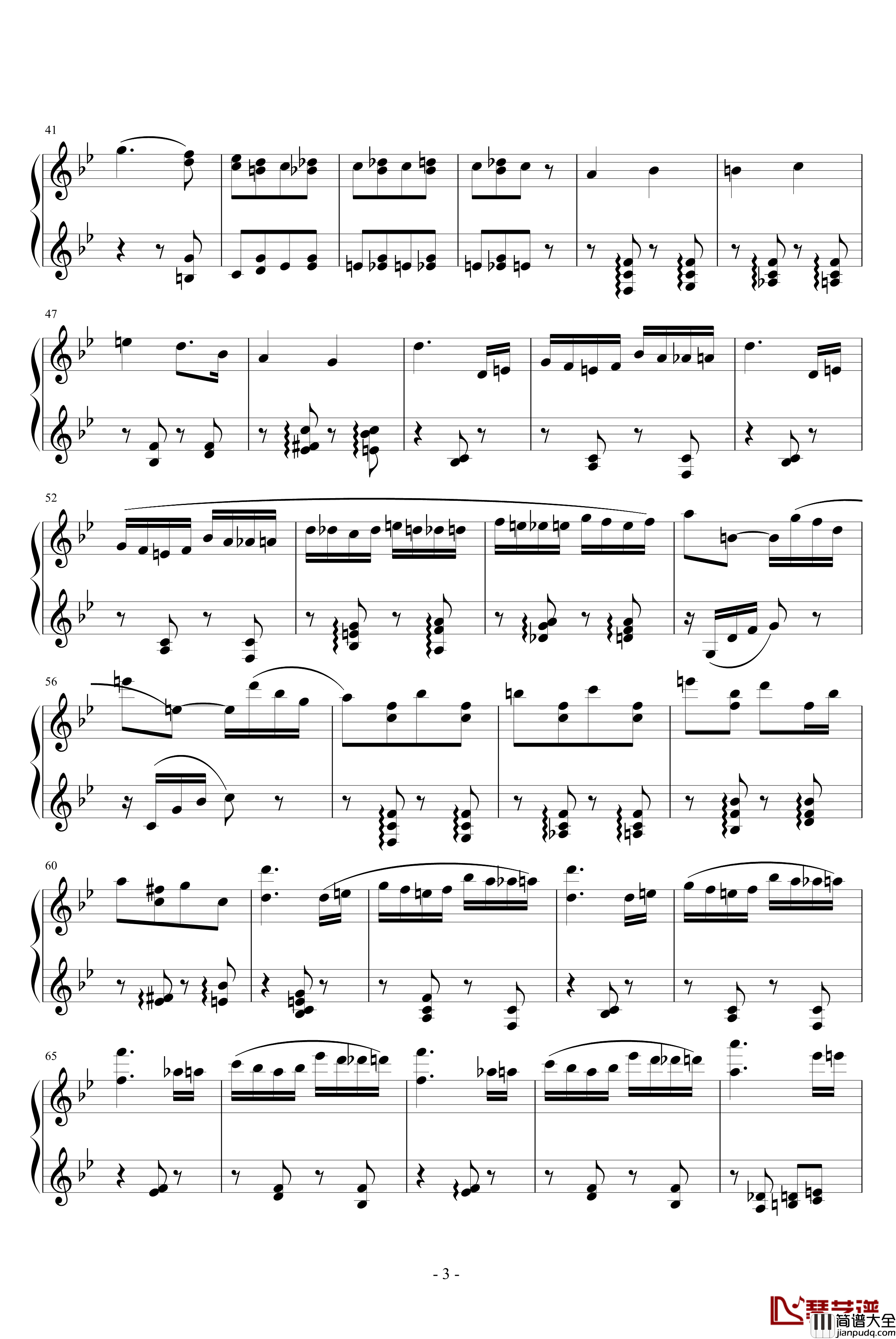 胡桃夹子序曲钢琴谱_柴科夫斯基_Peter_Ilyich_Tchaikovsky