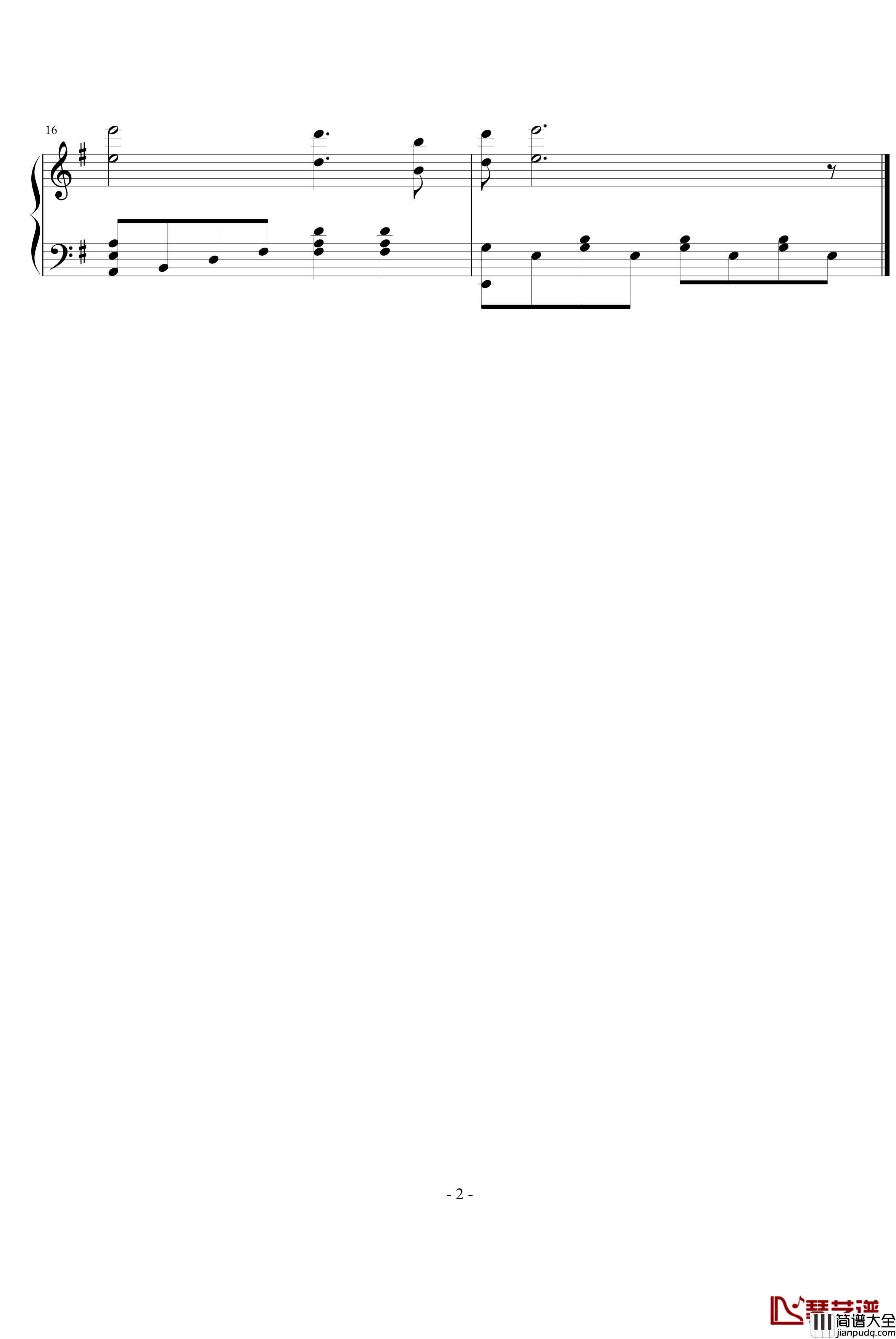 女人不哭插曲钢琴谱_影视