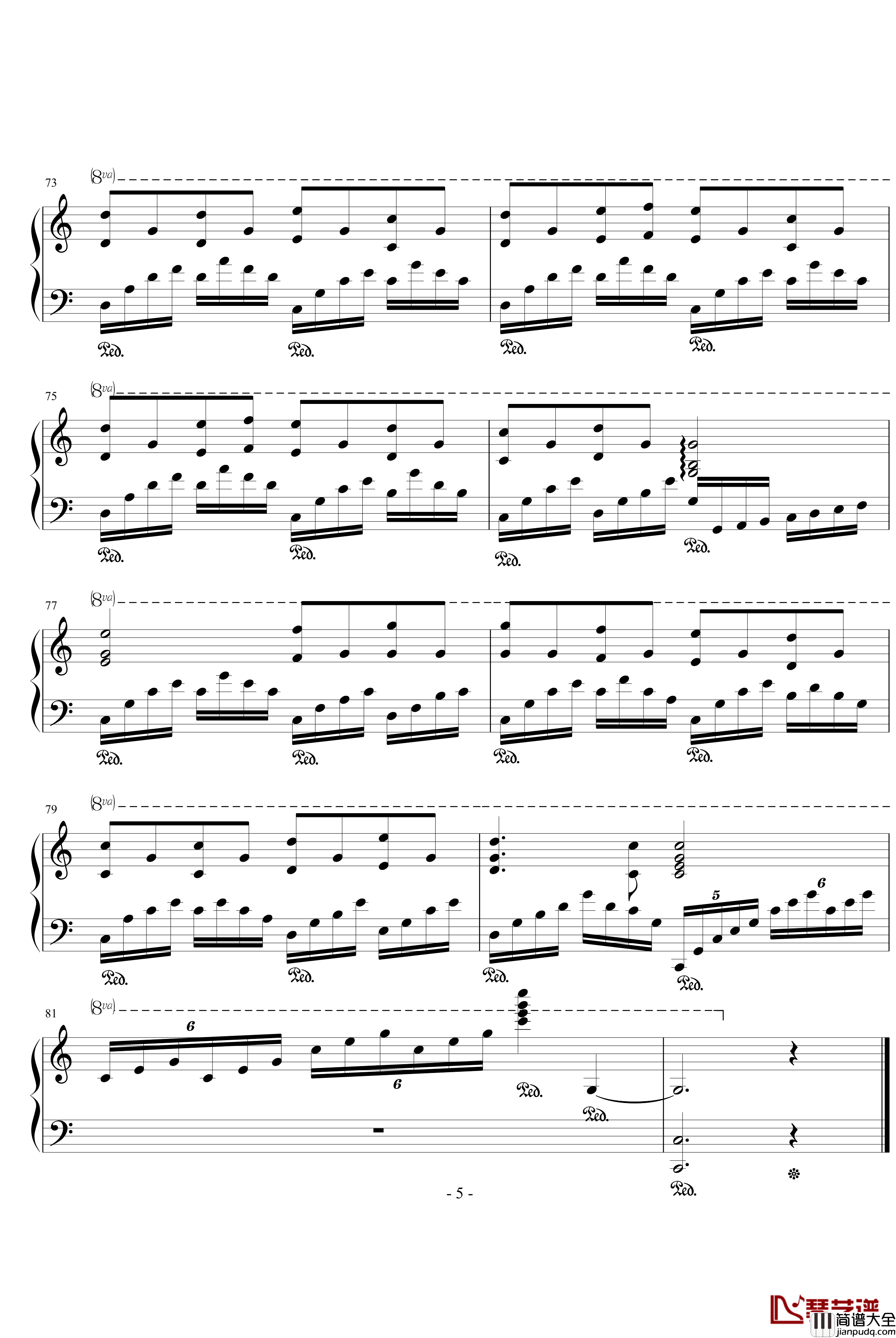 欢乐颂钢琴谱_改_贝多芬_beethoven