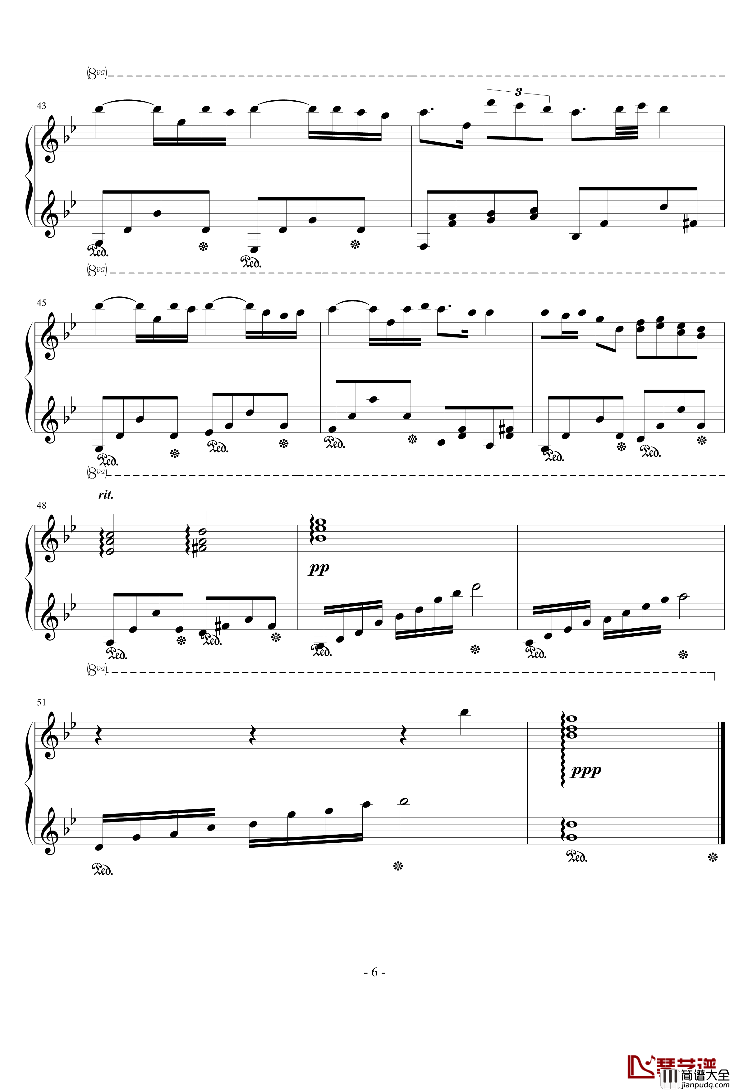 梦之祭钢琴谱_完美演奏谱_Ku.Klux.Klan
