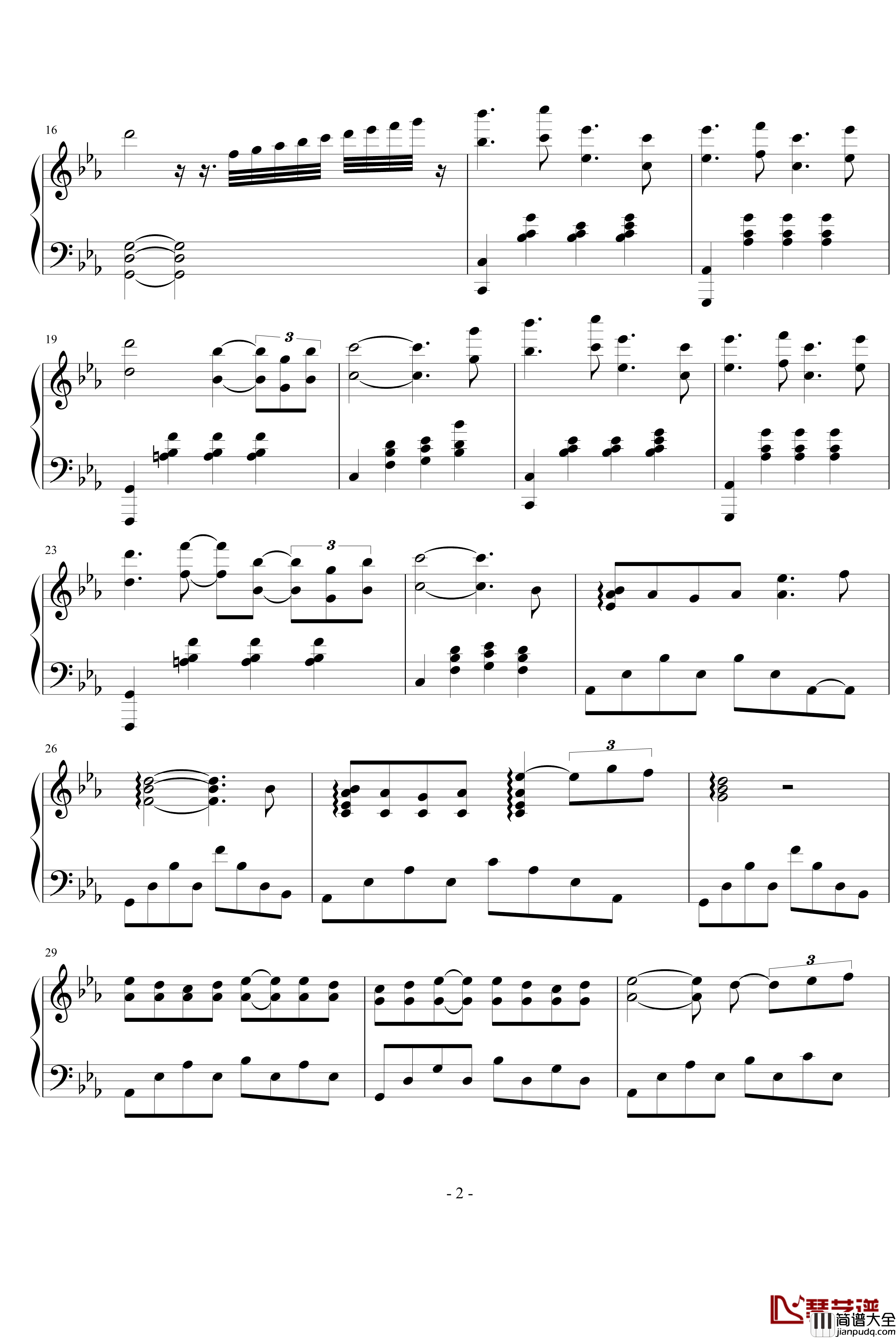 美少女夢工廠4相冊插曲钢琴谱_美少女夢工廠