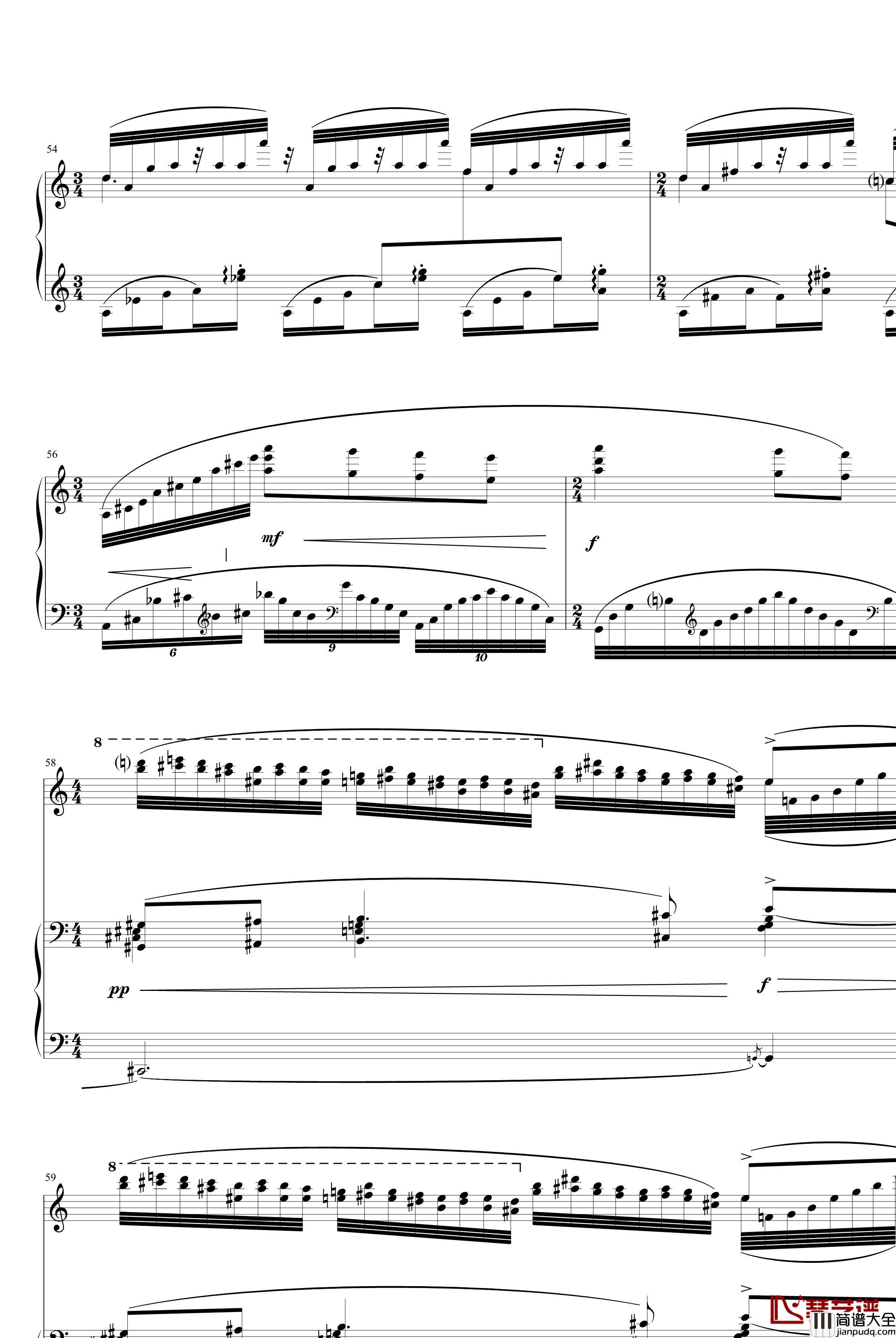 夜之幽灵组曲之水妖钢琴谱_拉威尔_Ravel