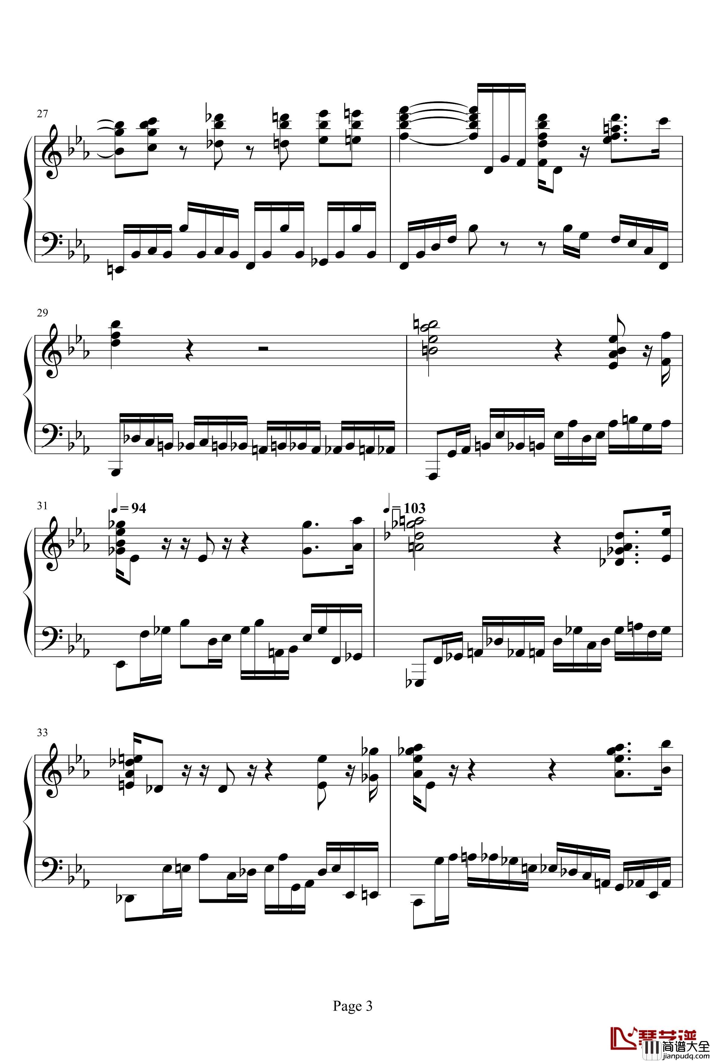 难般革命钢琴谱_肖邦_chopin