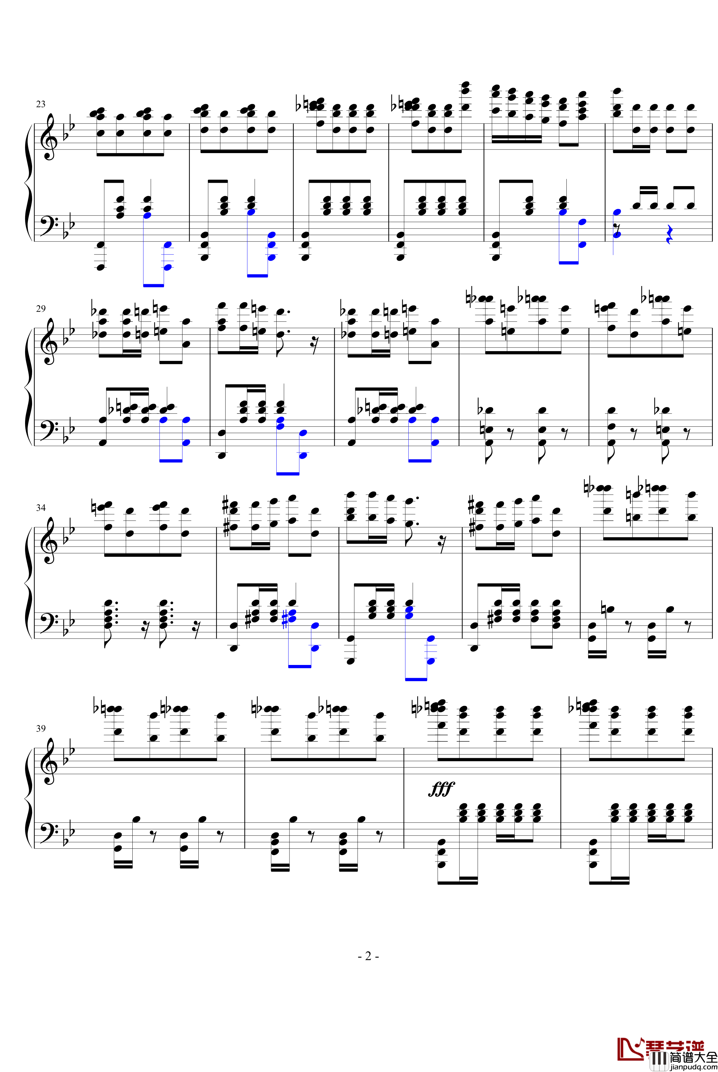 土耳其进行曲钢琴谱_老贝原版_贝多芬_beethoven