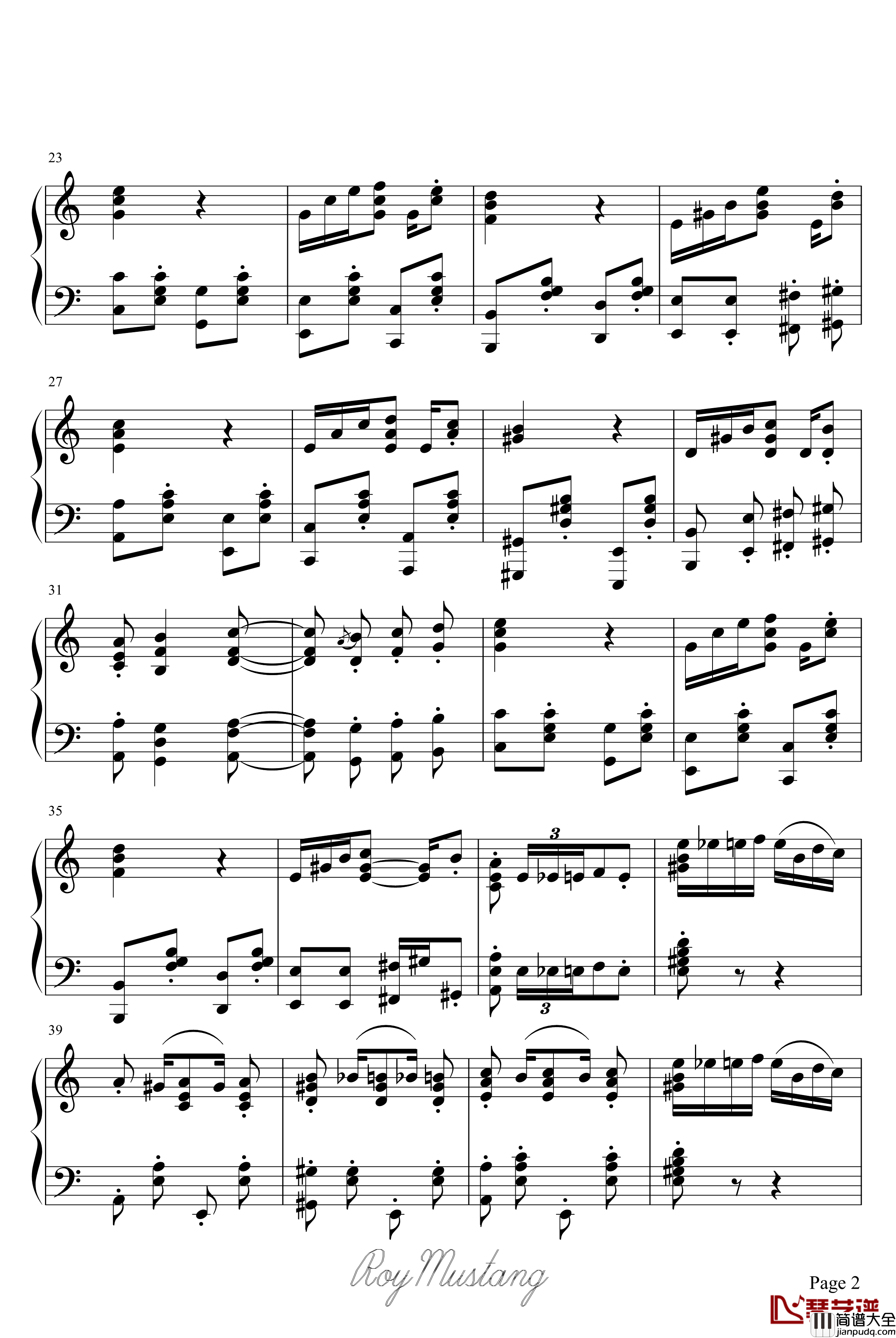 致爱丽丝钢琴谱_爵士·改_贝多芬_beethoven