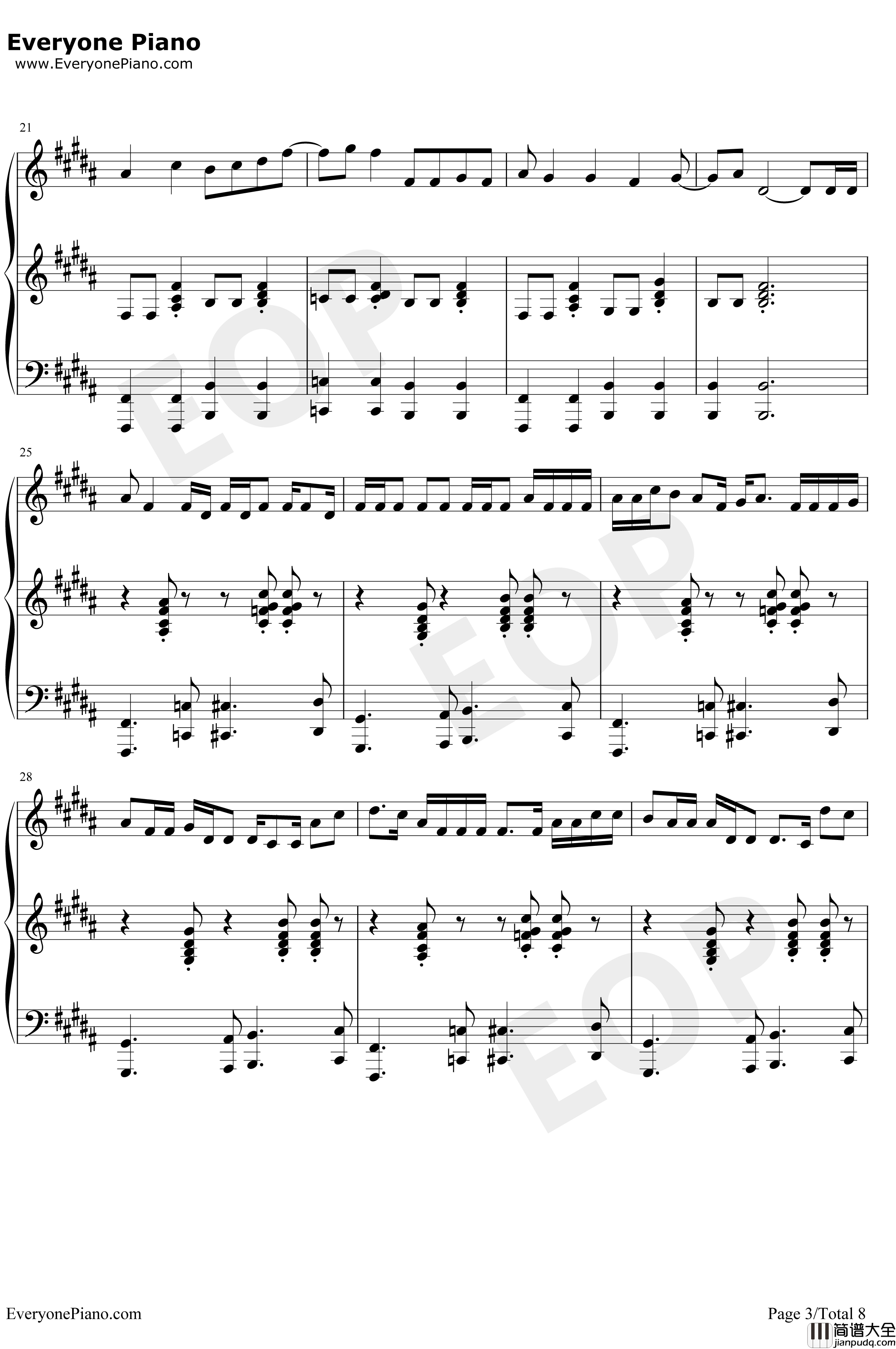 All_Star钢琴谱_SmashMouth