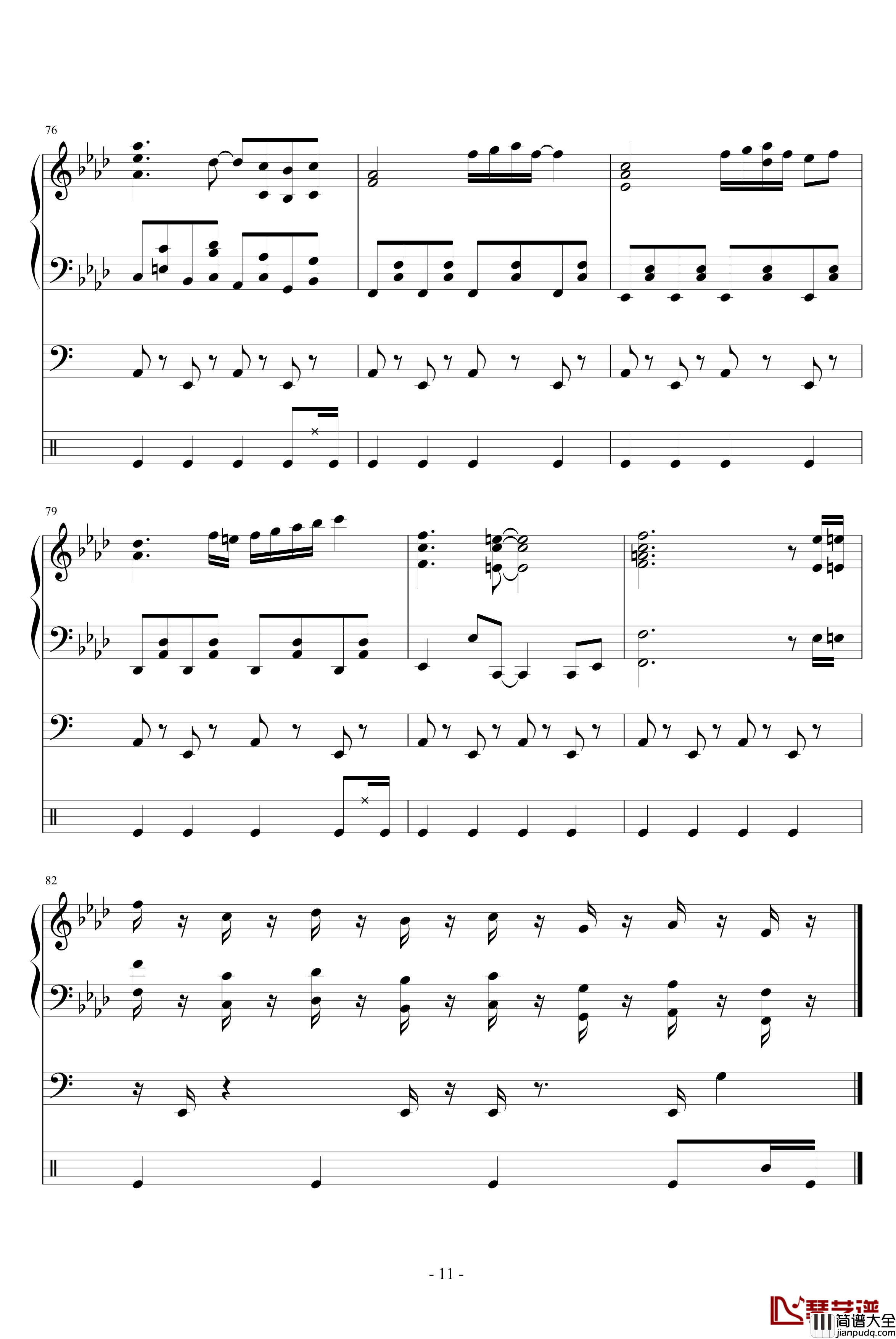 柯南主题曲钢琴谱_名侦探柯南