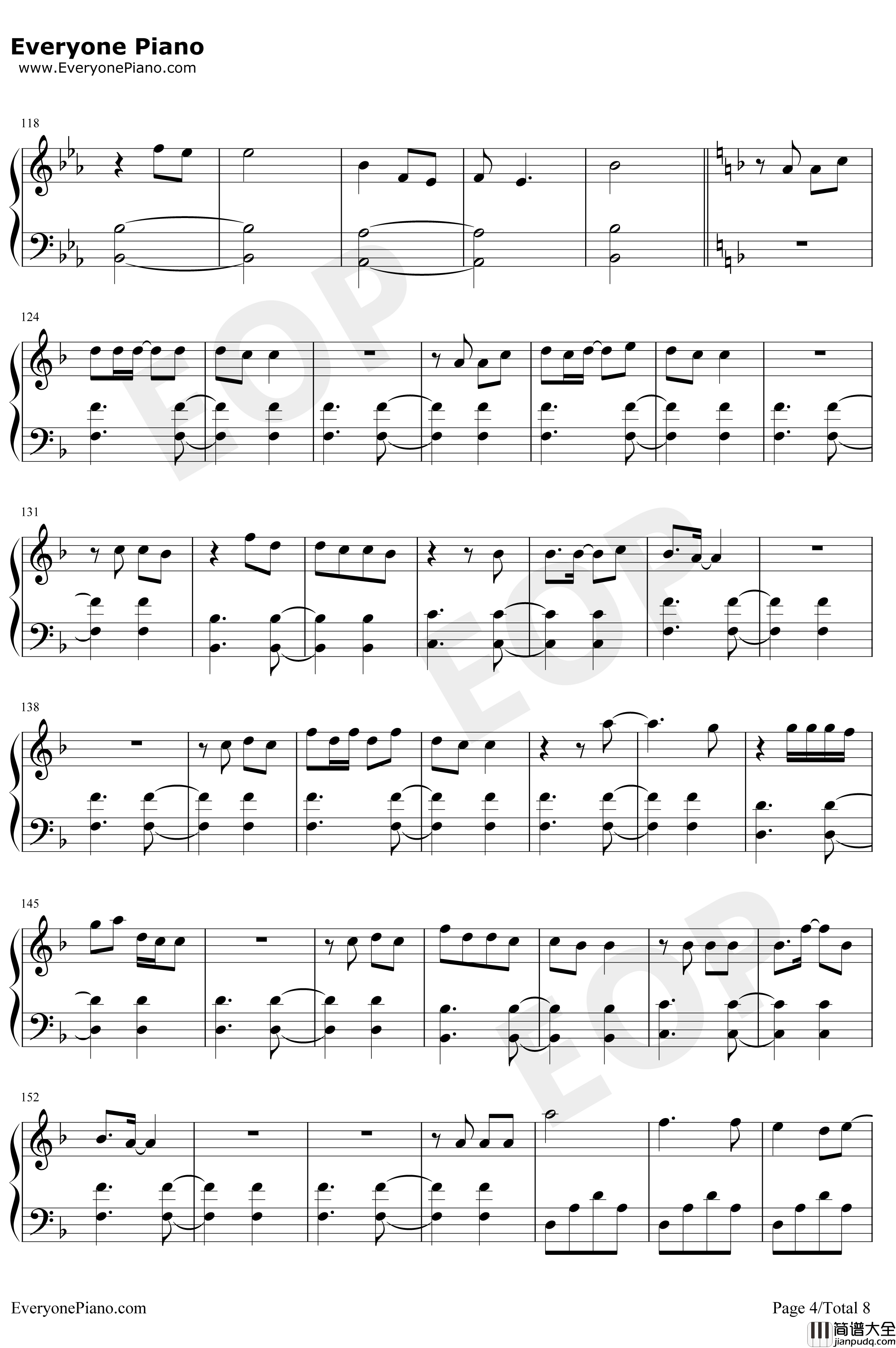 Bedtime_Story钢琴谱_西野加奈_三次元女友主题曲