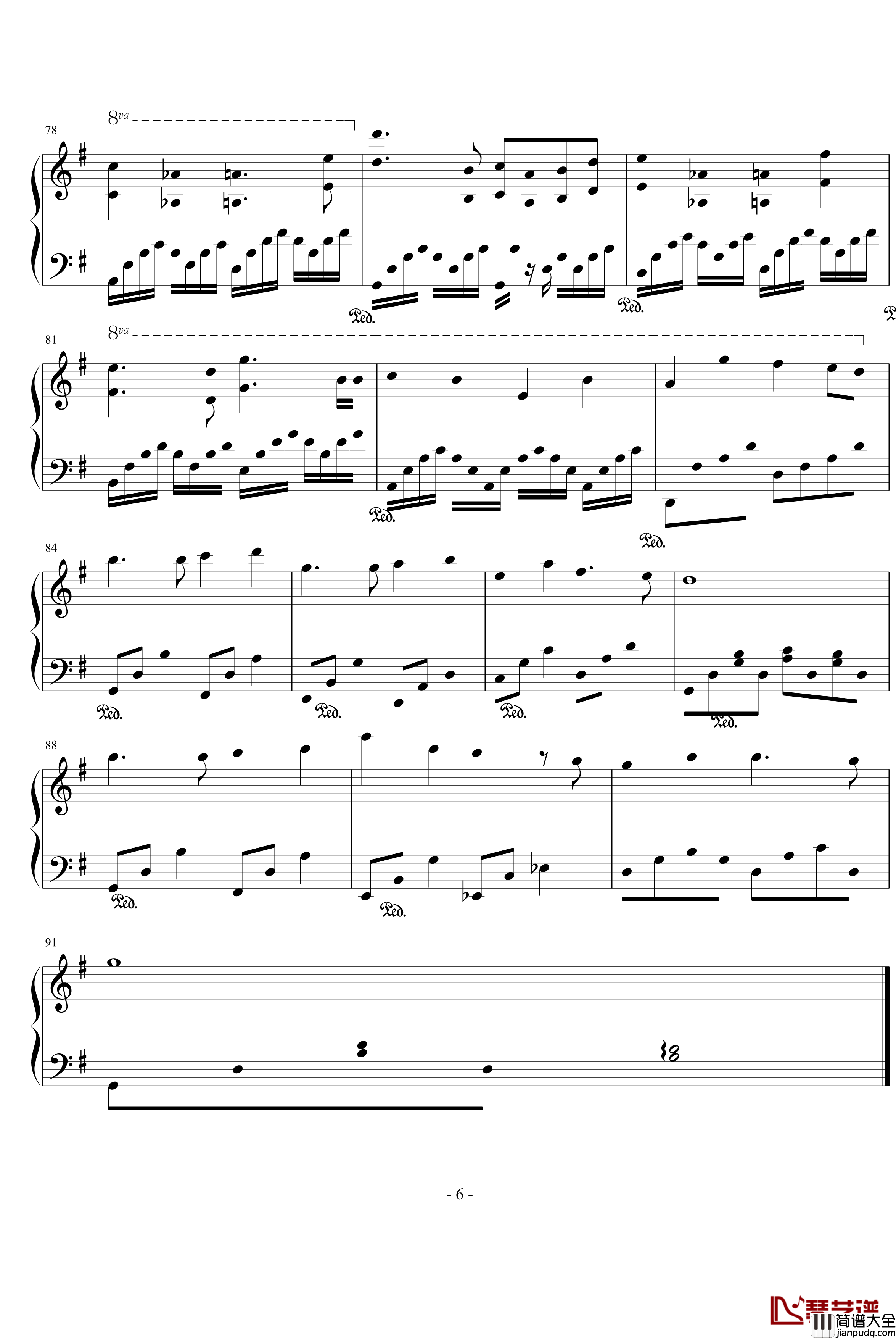 大灌篮插曲钢琴谱_改进版_周杰伦