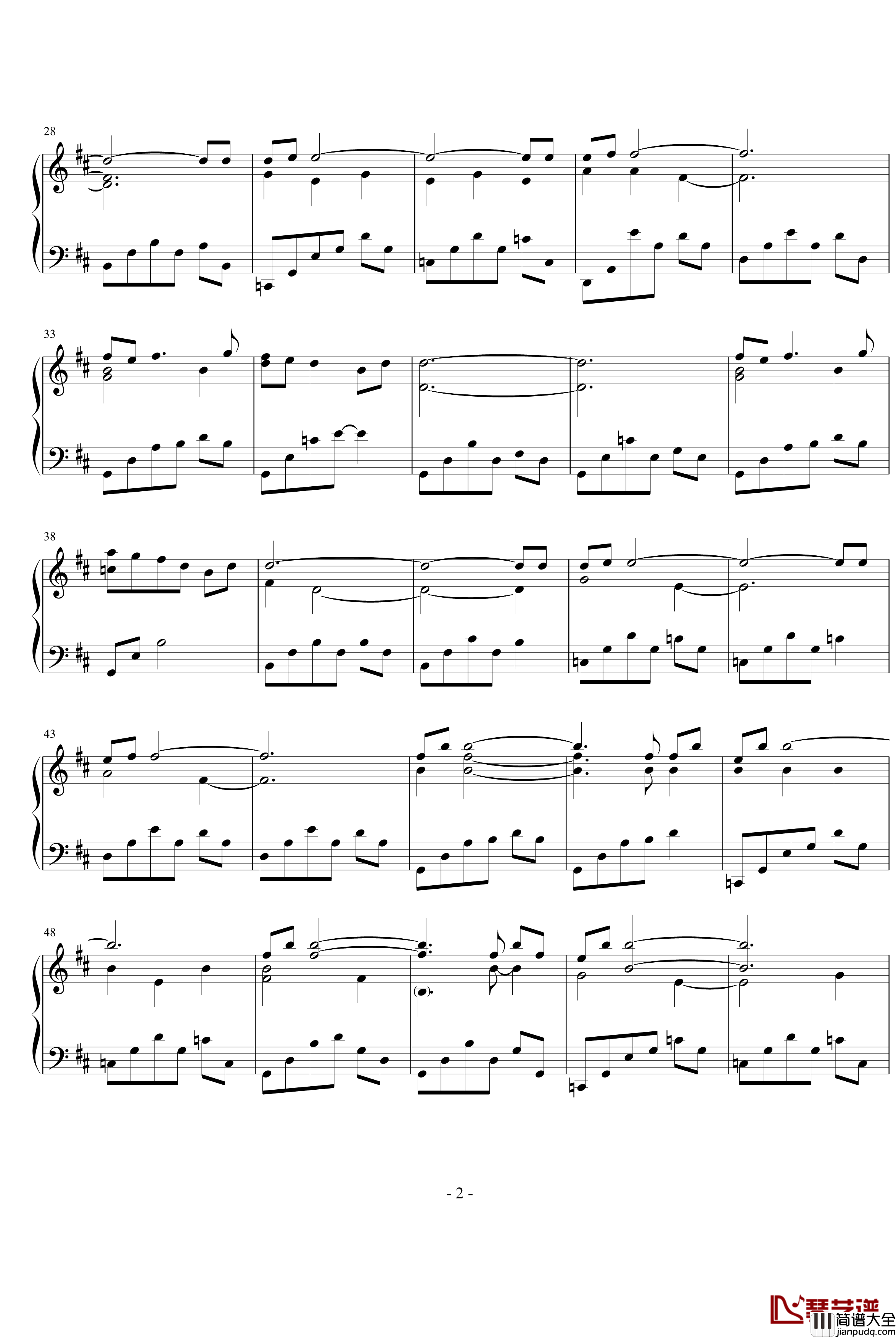 With_The_Wind钢琴谱_Yiruma