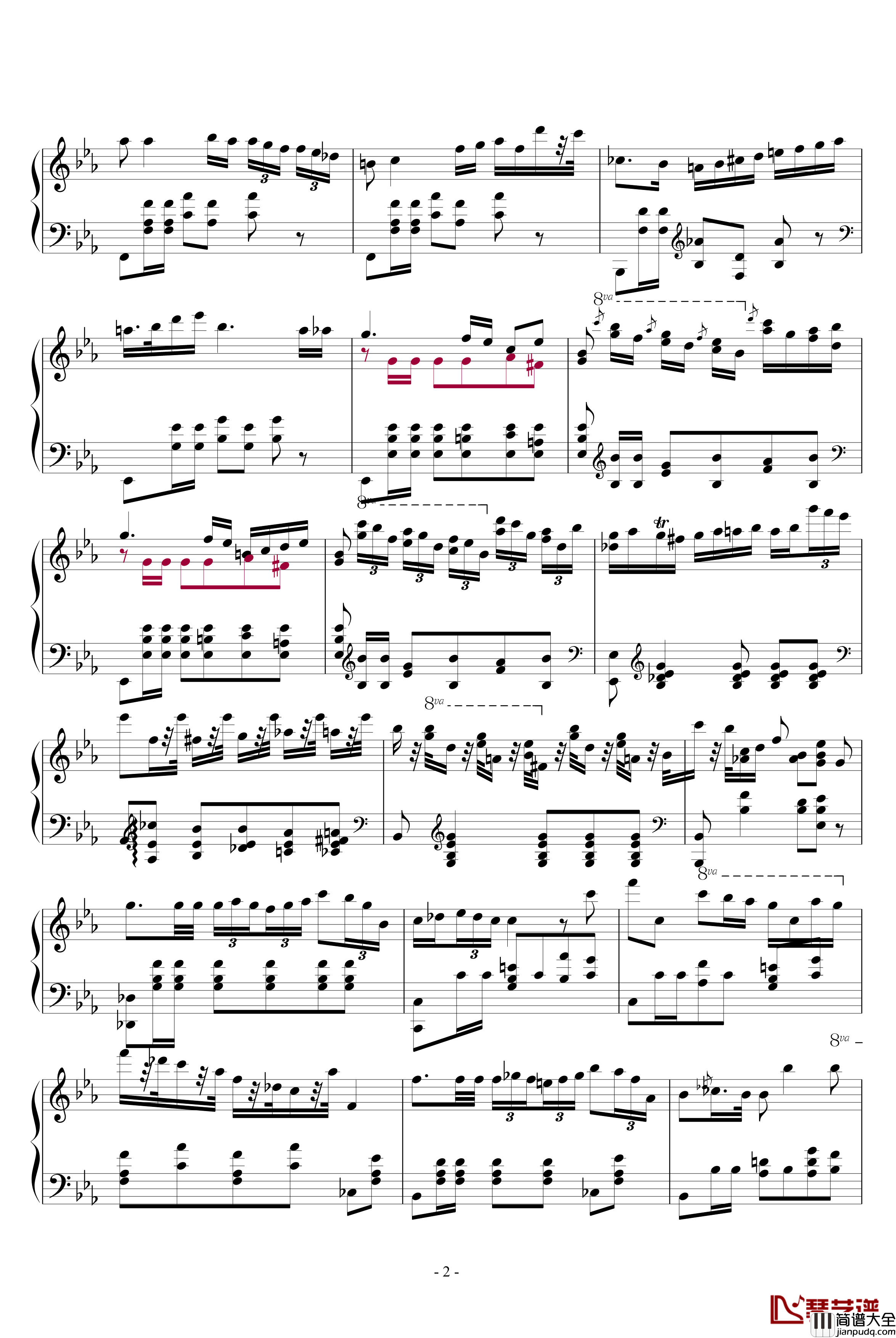 肖邦大波兰舞曲opus22钢琴谱_肖邦_chopin