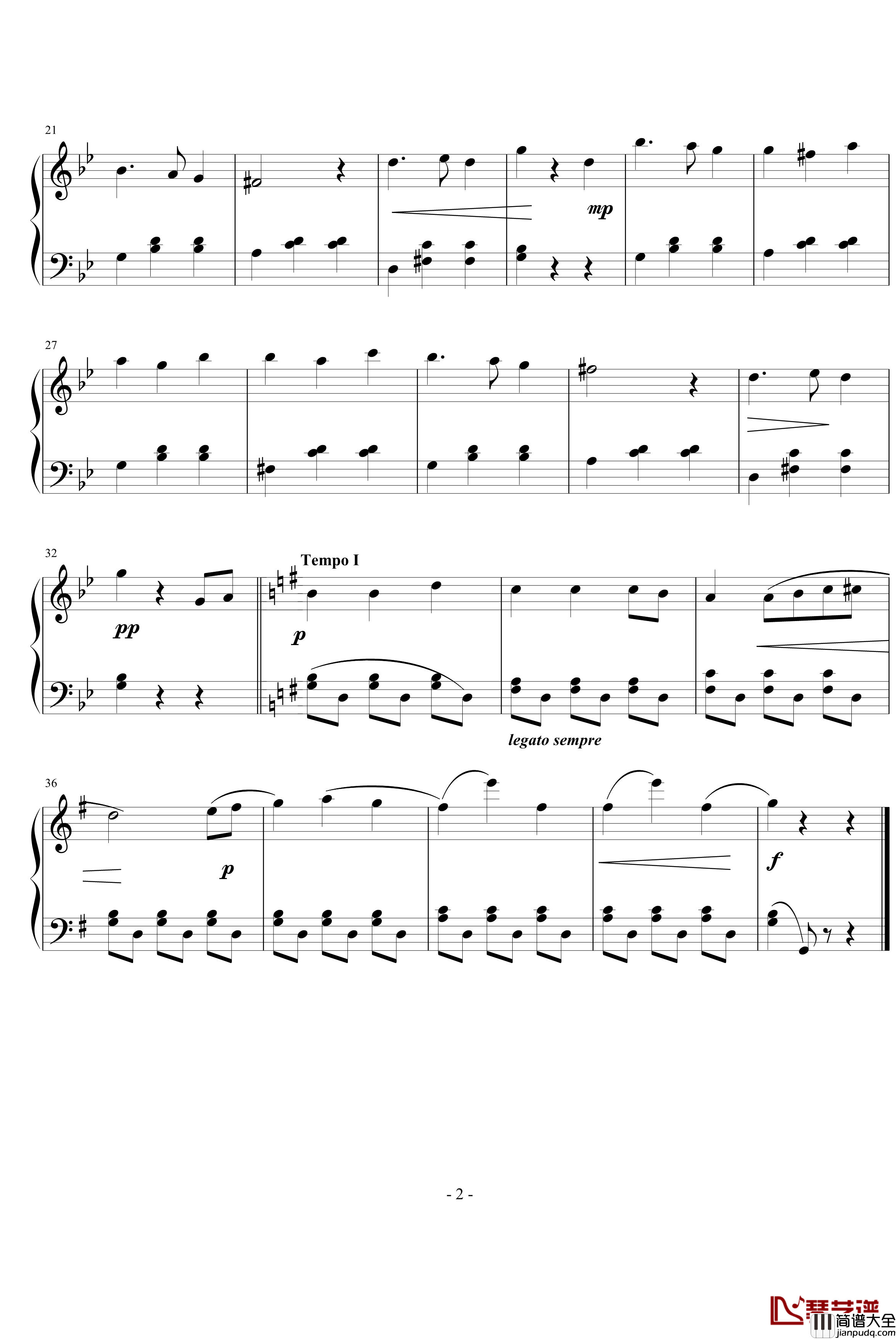 小回旋曲钢琴谱_贝多芬_beethoven