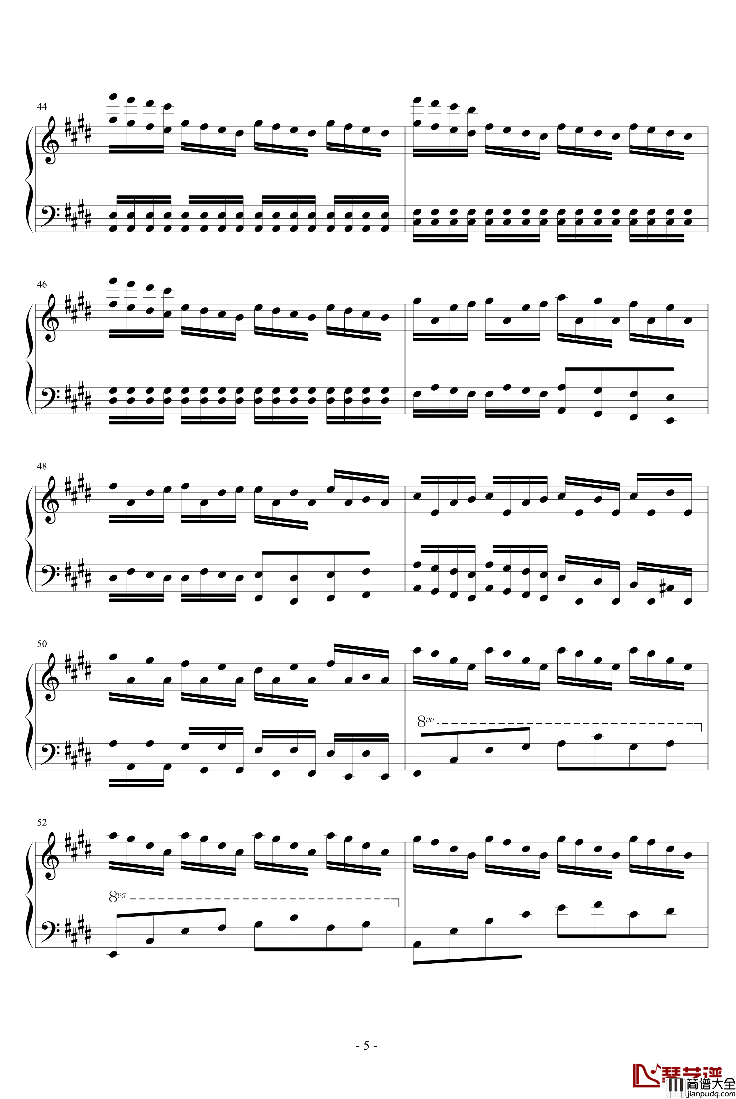 淡墨雅篇钢琴谱_风蝶令_易Piano
