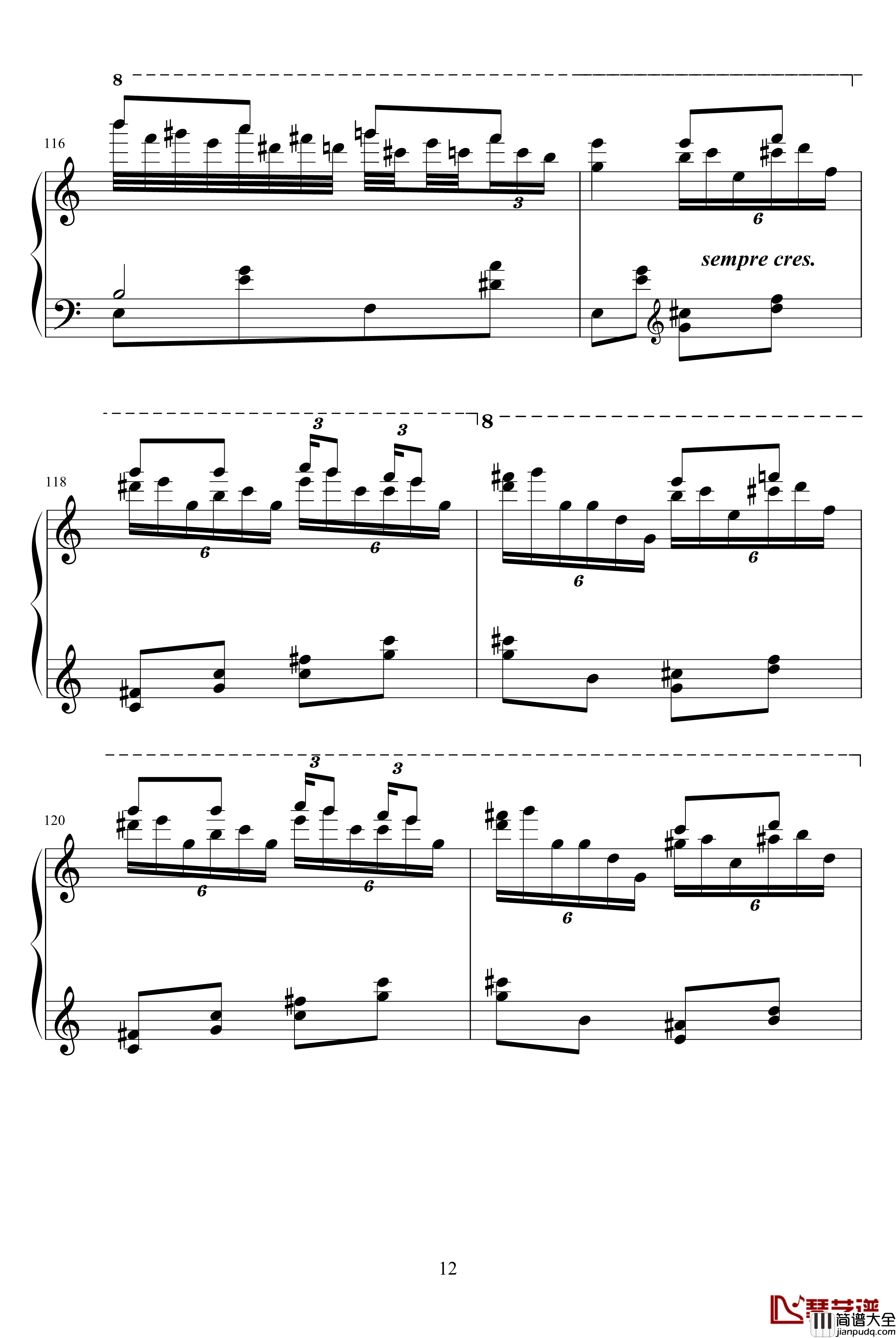 土耳其进行曲钢琴谱_莫扎特_瓦洛多斯改编莫扎特
