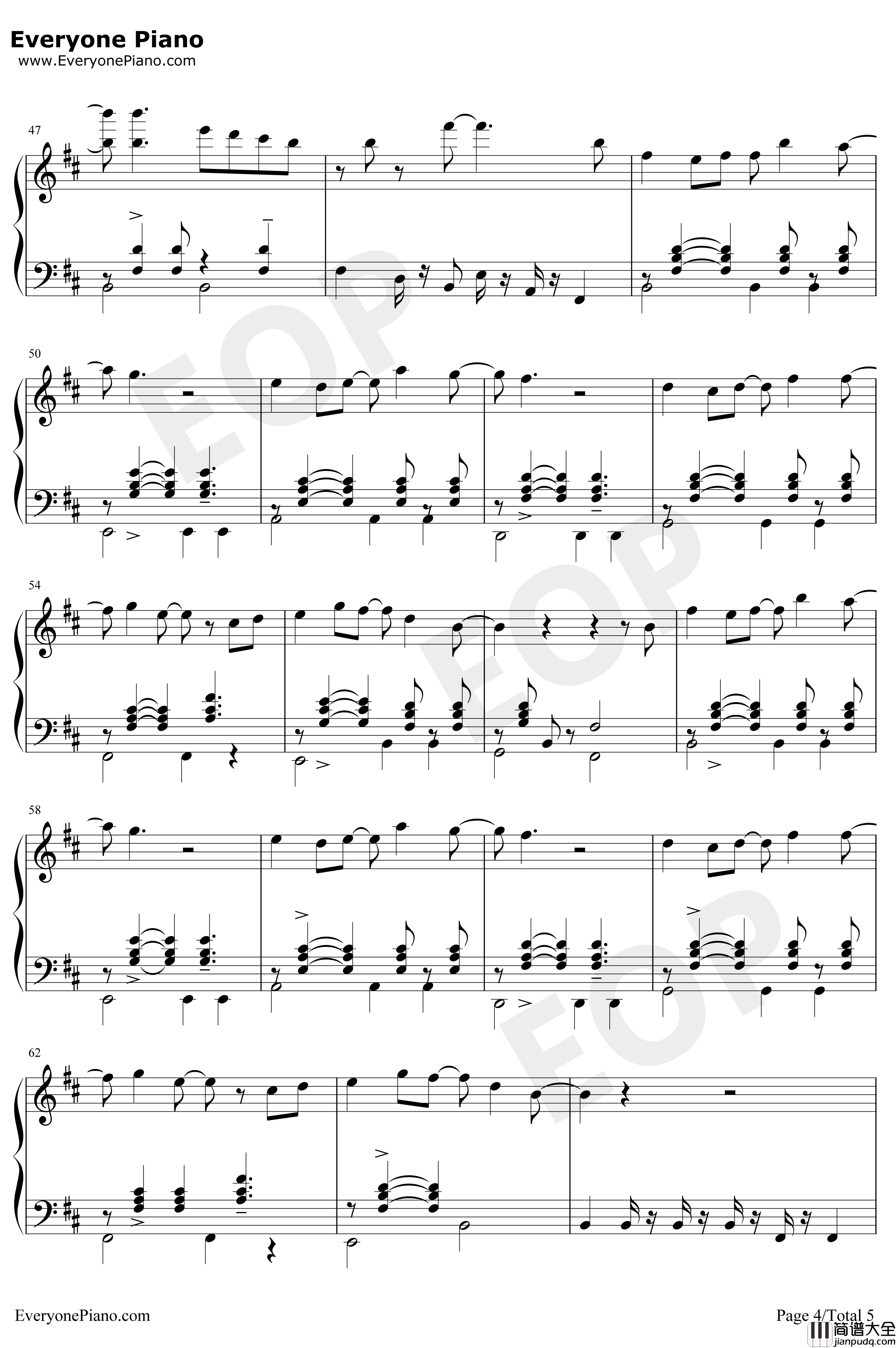 Say_Yes钢琴谱_王铮亮_咱们结婚吧插曲