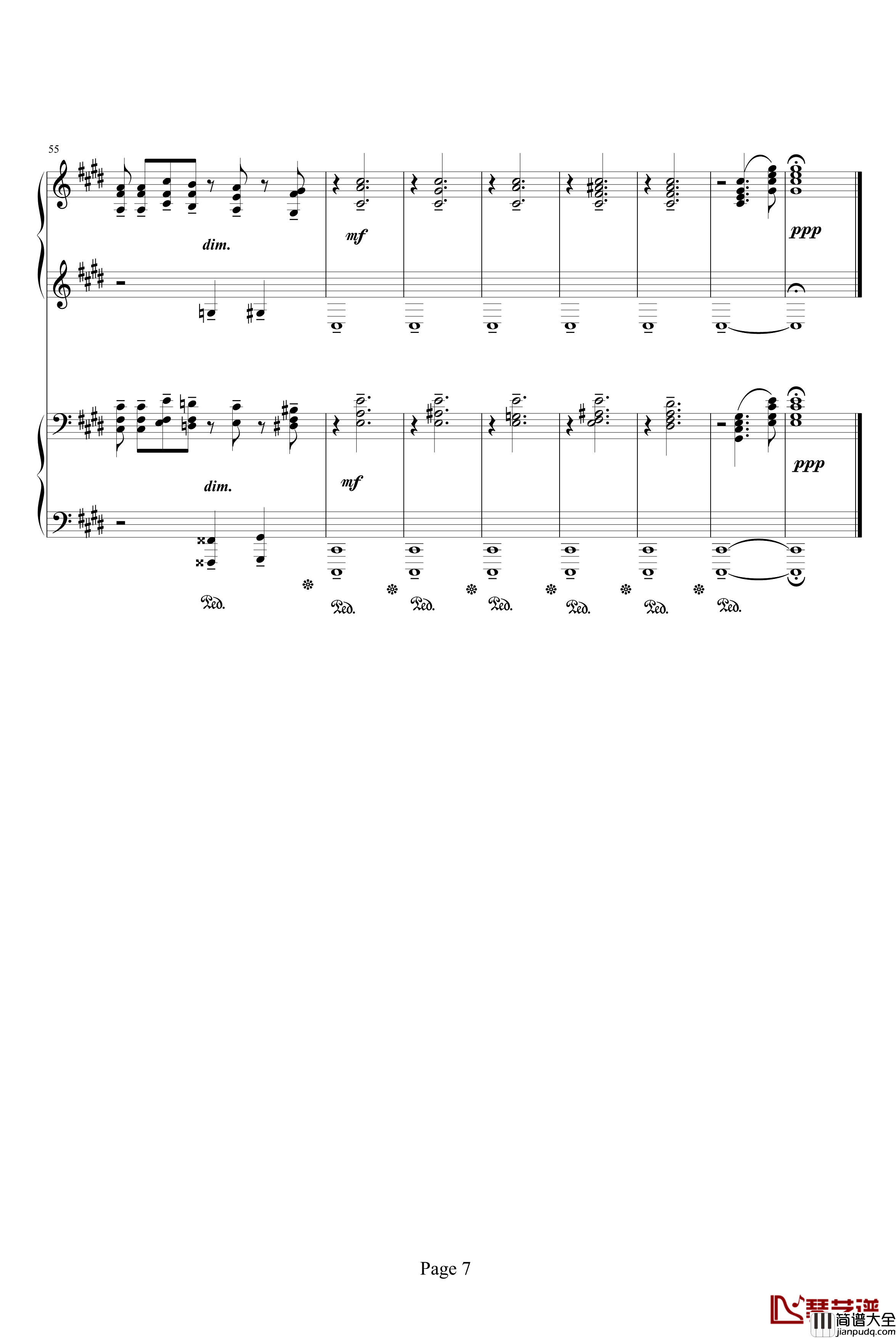 c小调前奏曲钢琴谱_拉赫马尼若夫